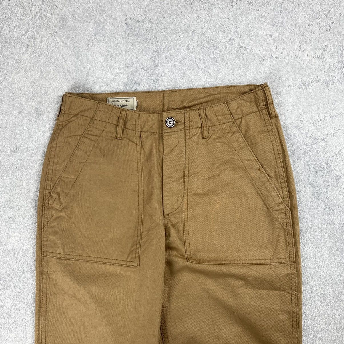 Maison Kitsune Maison Kitsune Fatigue Khaki Pants Size US 28 / EU 44 - 10 Thumbnail
