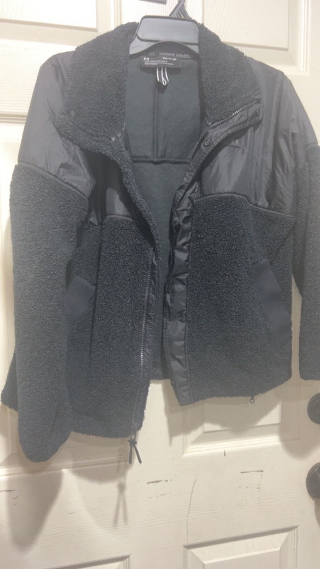 Under Armour Women's Under Armour Black Fleece & Nylon Jacket S Size S / US 4 / IT 40 - 1 Thumbnail