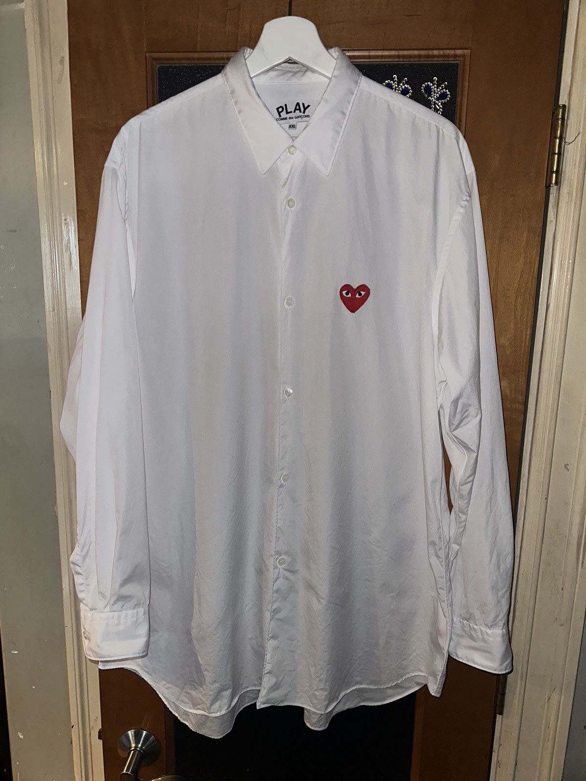 Comme des Garcons PLAY COMMES DES GARÇONS PLAY BUTTON UP Sz XL Size US XL / EU 56 / 4 - 1 Thumbnail