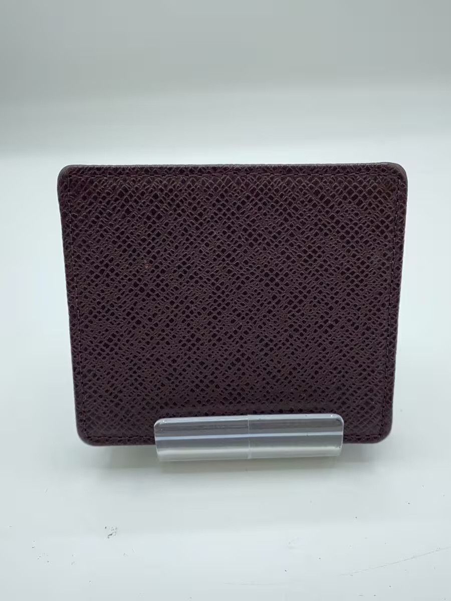 Louis Vuitton Louis Vuitton Taiga Porte Monet Boite Leather Bordeaux Size ONE SIZE - 2 Thumbnail