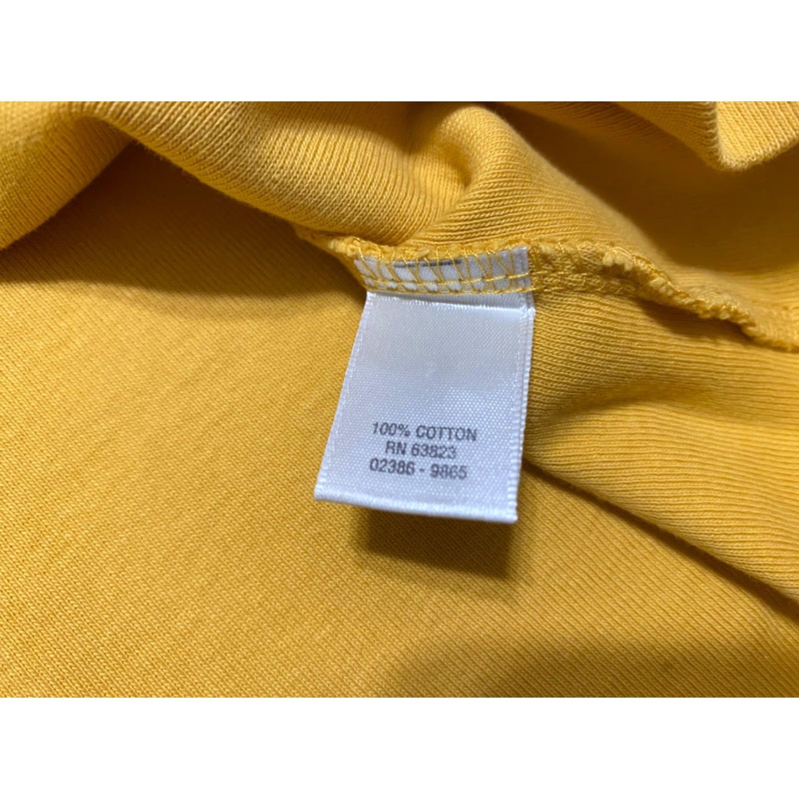 Vintage CJ Banks Womens 1X Plus Shirt 3/4 Sleeve Round Neck Solid Yellow 100% Cotton Blouse Womens Size XL / US 12-14 / IT 48-50 - 6 Thumbnail
