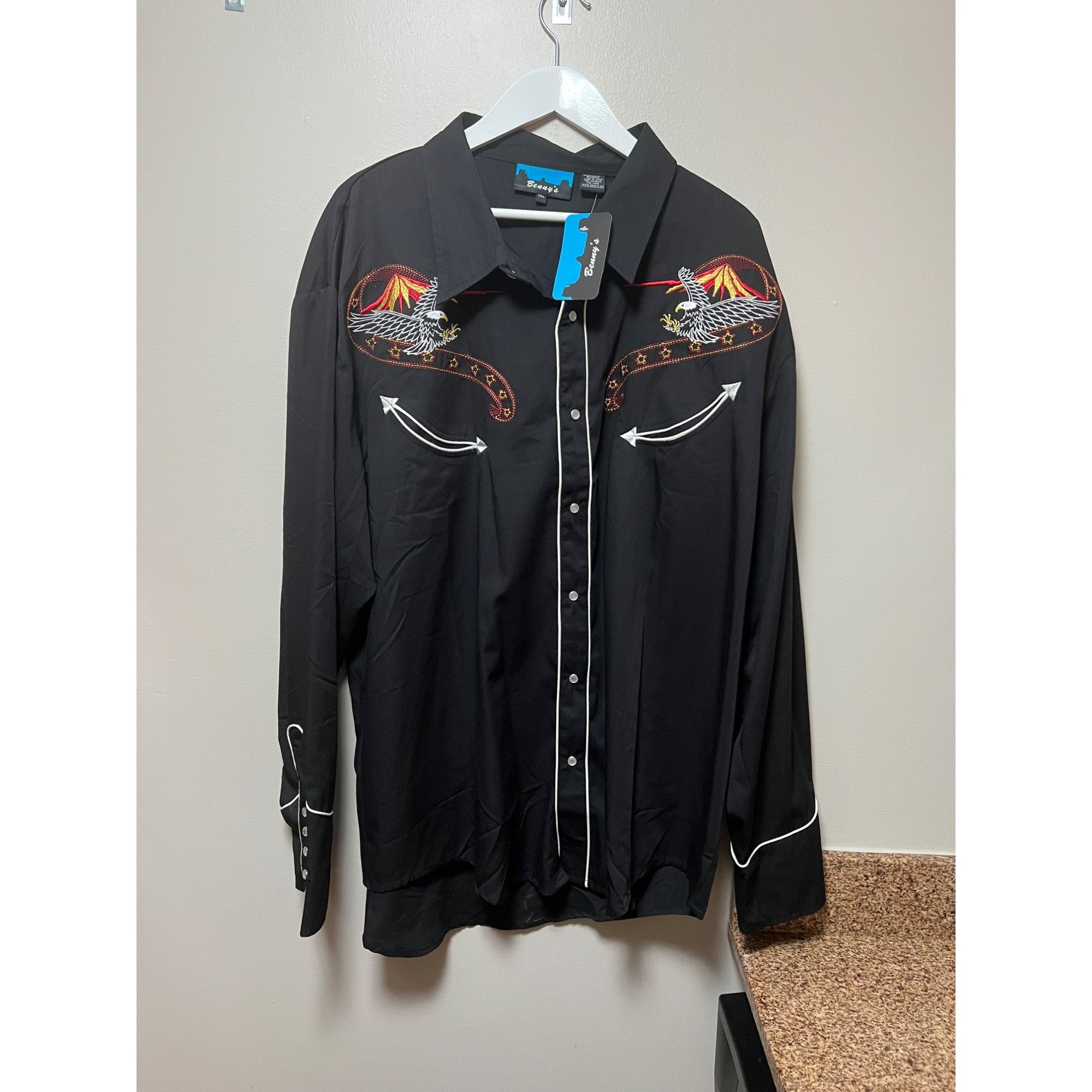 Other Benny’s Embroidered Pearl Snap Western Up Shirt NWT - Size 3 Size US XXL / EU 58 / 5 - 2 Thumbnail