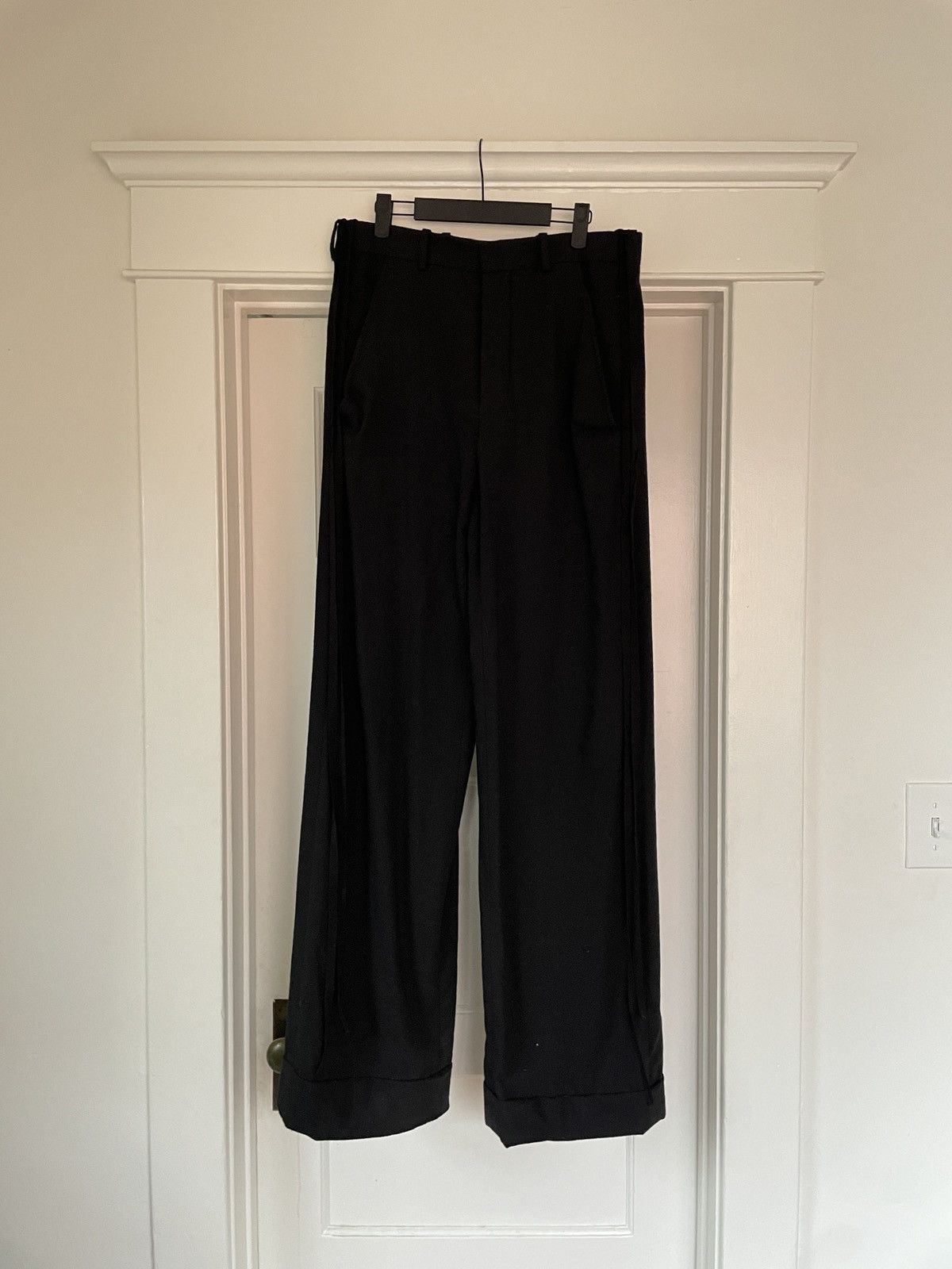 Pre-owned Ann Demeulemeester Ann Demulemester Cashmere Trouser In Black