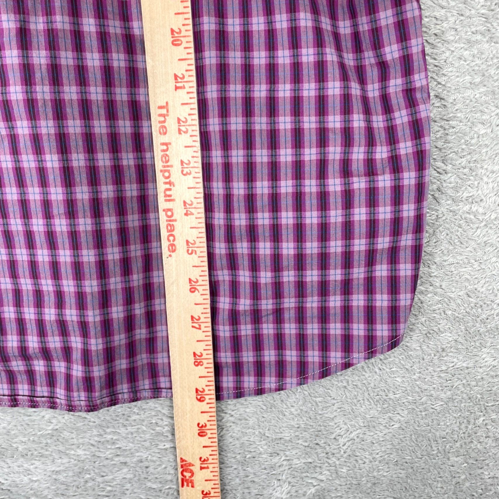 Gap Gap Shirt Mens M Purple Plaid Button-Down Size US M / EU 48-50 / 2 - 7 Thumbnail