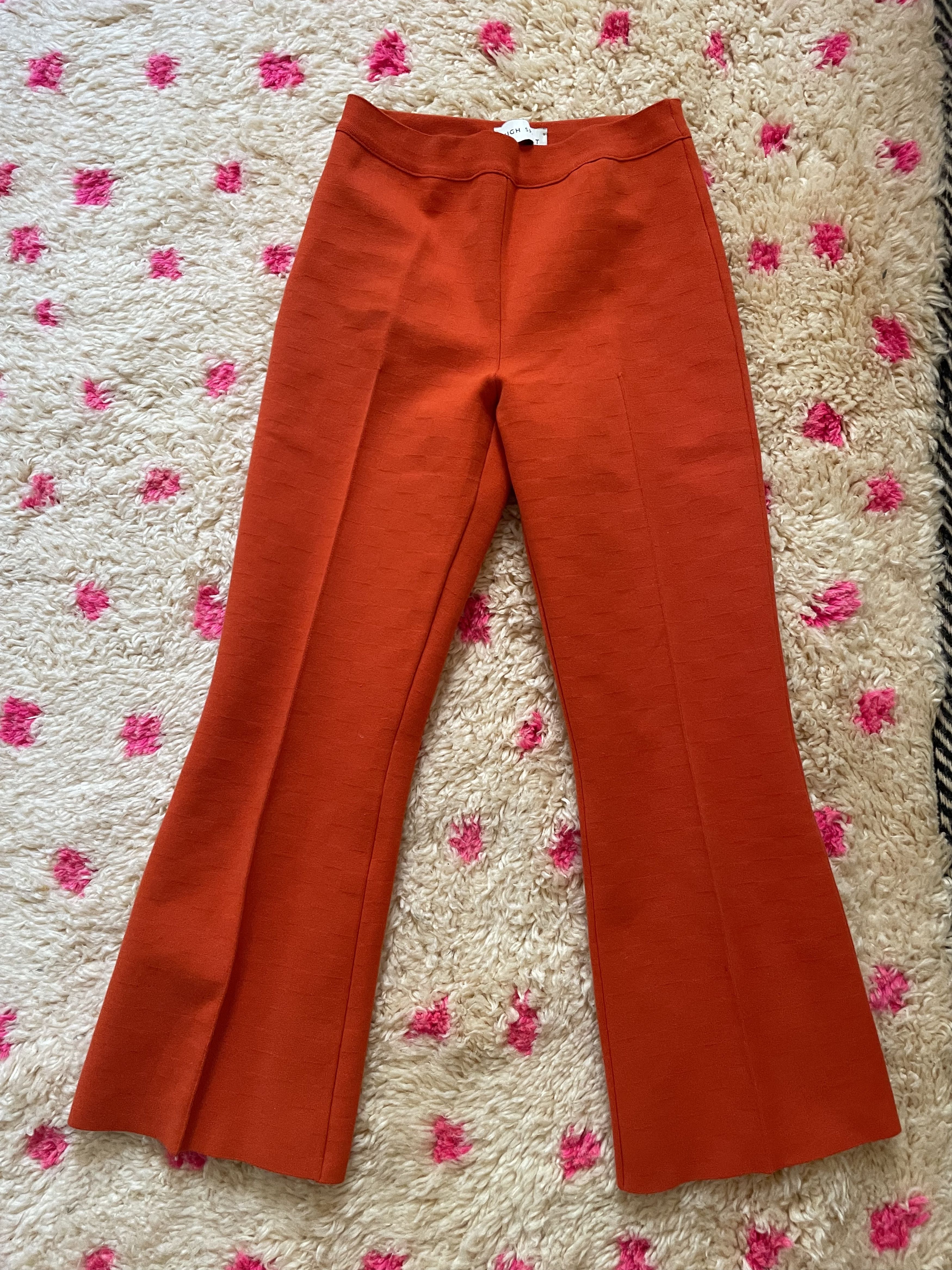 High Sport High Sport Cropped kick flare red orange pull on pant Size 27" / US 4 / IT 40 - 1 Thumbnail