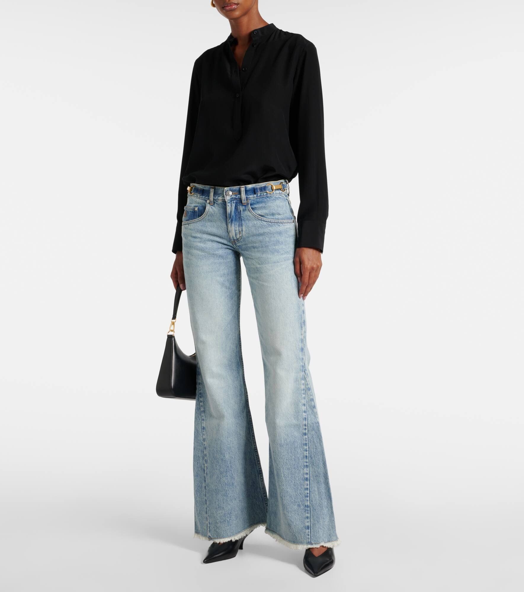 Stella McCartney o1s22i1n1024 Slim Fit Jeans in Blue Size 28" / US 6 / IT 42 - 4 Thumbnail