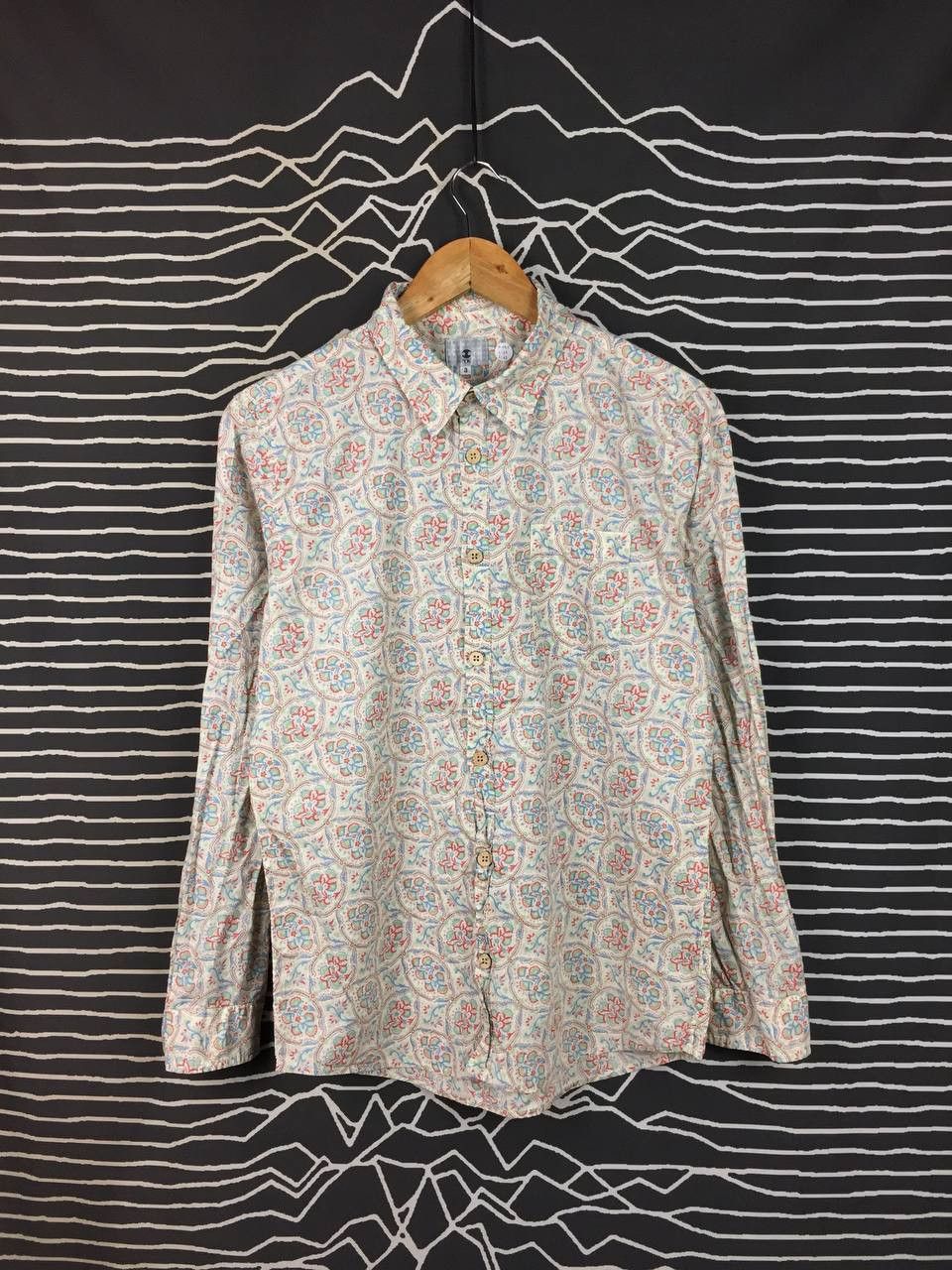Takeo Kikuchi TK Takeo Kikuchi Japan Paisley Floral Button Up Shirt Size 3 Size US M / EU 48-50 / 2 - 2 Thumbnail