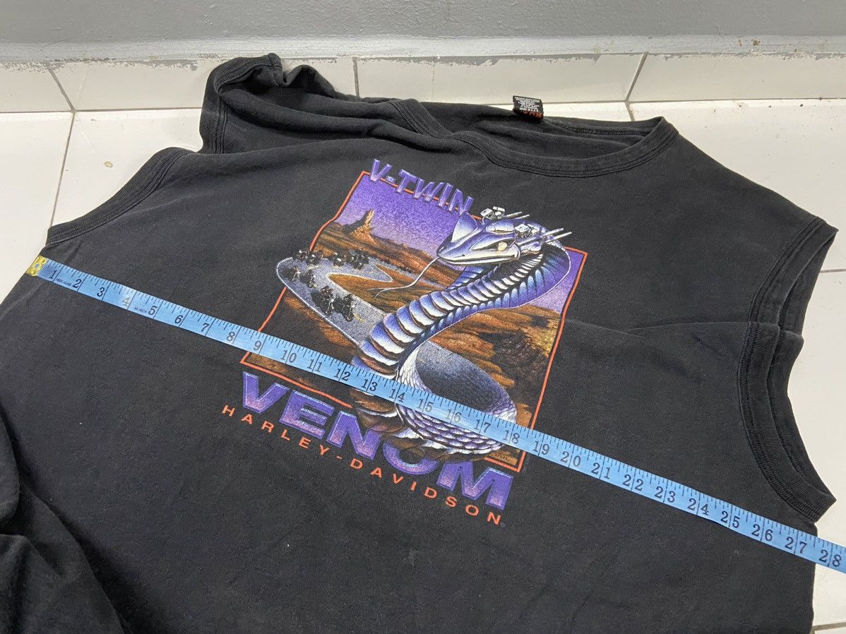 Harley Davidson VINTAGE HARLEY DAVIDSON 80’s VENOM GATOR MUSCLE TEE Size US XXL / EU 58 / 5 - 13 Thumbnail