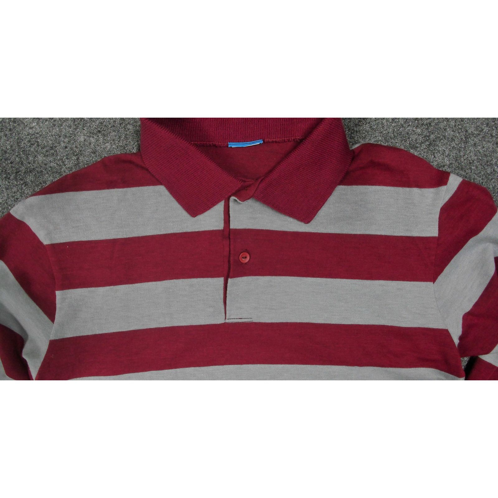 Vintage Vintage 1970s Single Stitch Striped Long Sleeve Polo Shirt Size S / US 4 / IT 40 - 8 Thumbnail