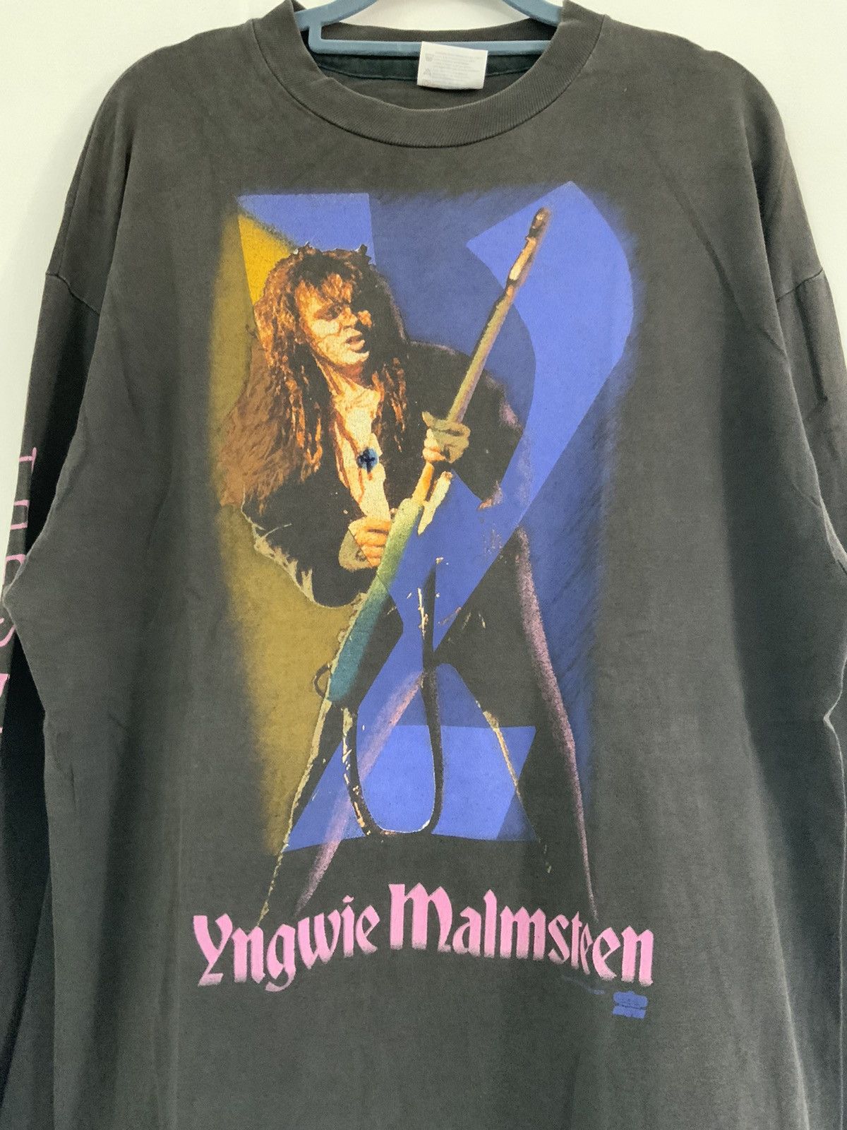 Band Tees Vintage Yngwie Malmsteen The 7th Sign World Tour 1994 Tee Size US L / EU 52-54 / 3 - 6 Thumbnail