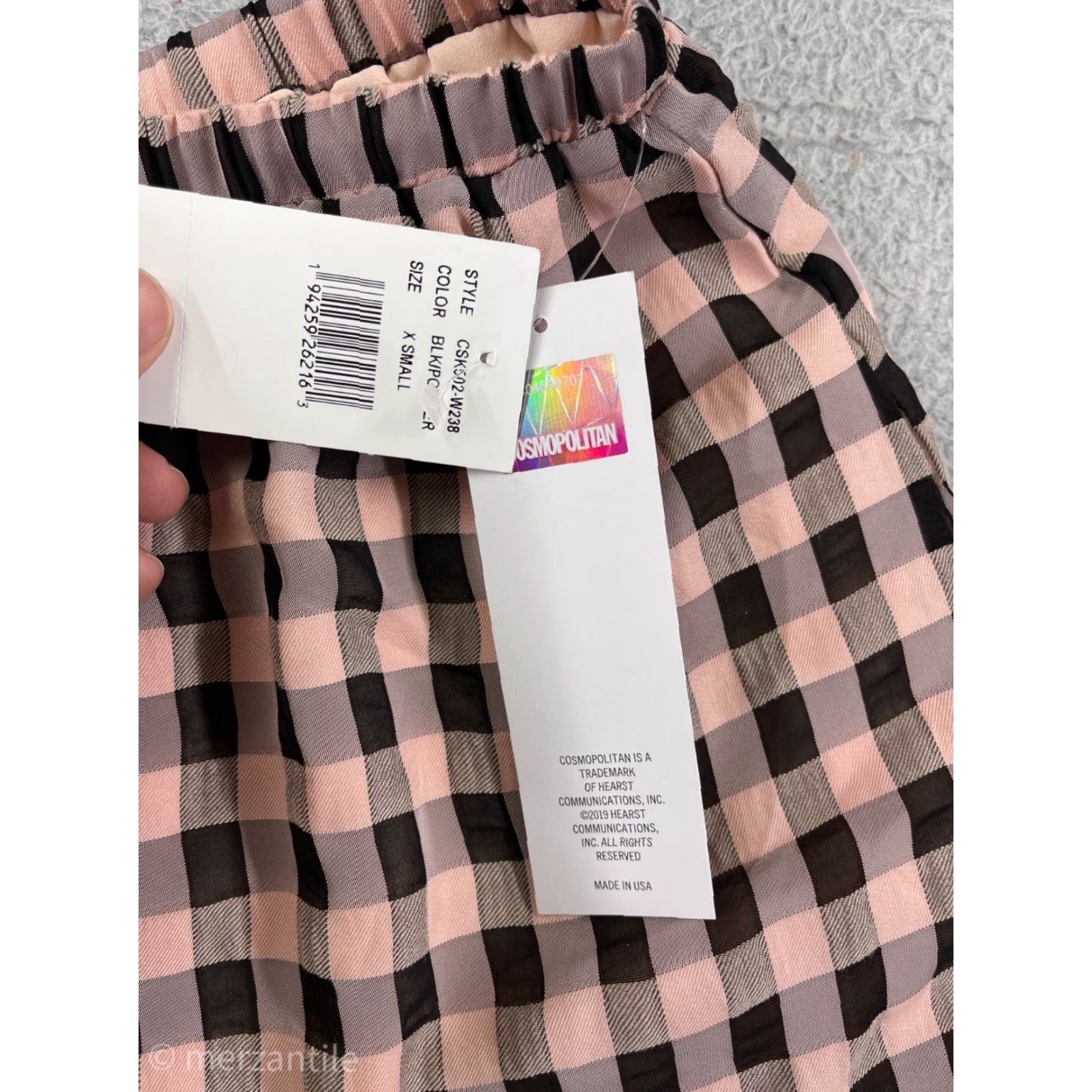 Dress the Population Dress The Population Skirt Womens XS Pink Plaid Polyester Knit Short Pleated Casual Travel Vintage No Size 26" / US 2 / IT 38 - 5 Thumbnail