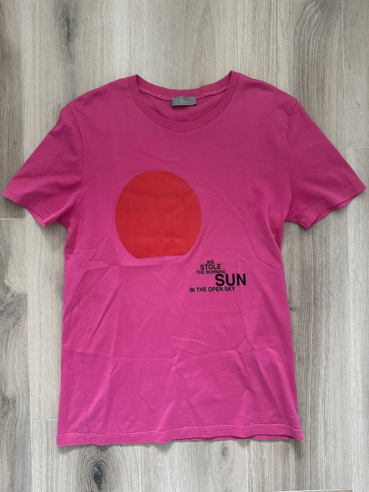 dior homme エディ期　SUN Tシャツ Dior × Hedi Slimane Archive S/S 2006 T-Shirt (We Stole The Burning