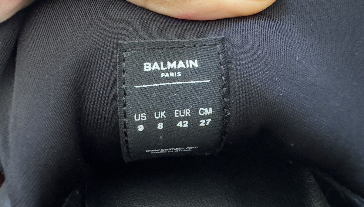 Balmain Unicorn low-top trainers in neoprene and calfskin Size US 9 / EU 42 - 10 Thumbnail