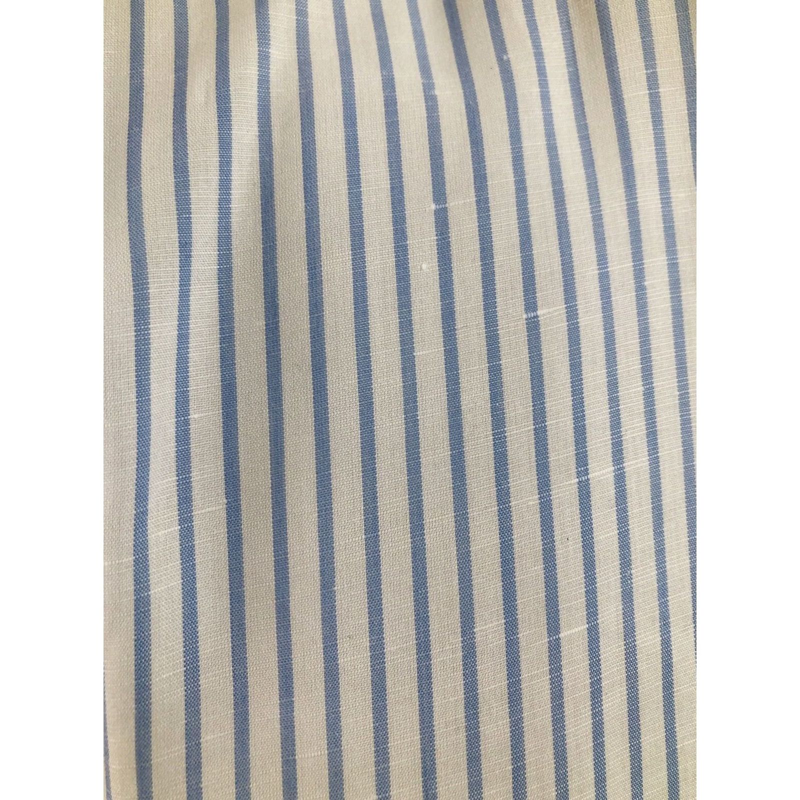 Suitsupply SUIT SUPPLY - LINEN BLEND Striped Dress Shirt 16 / 41 Mens Light Blue White 90s Event? Size 42R - 2 Thumbnail
