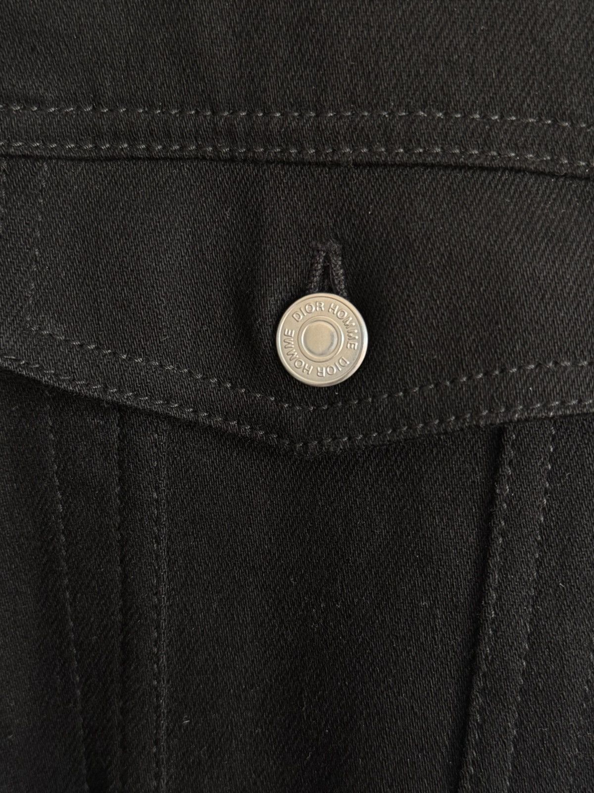 Dior Christian Dior Mens Black Denim Trucker Jacket Size US M / EU 48-50 / 2 - 5 Thumbnail