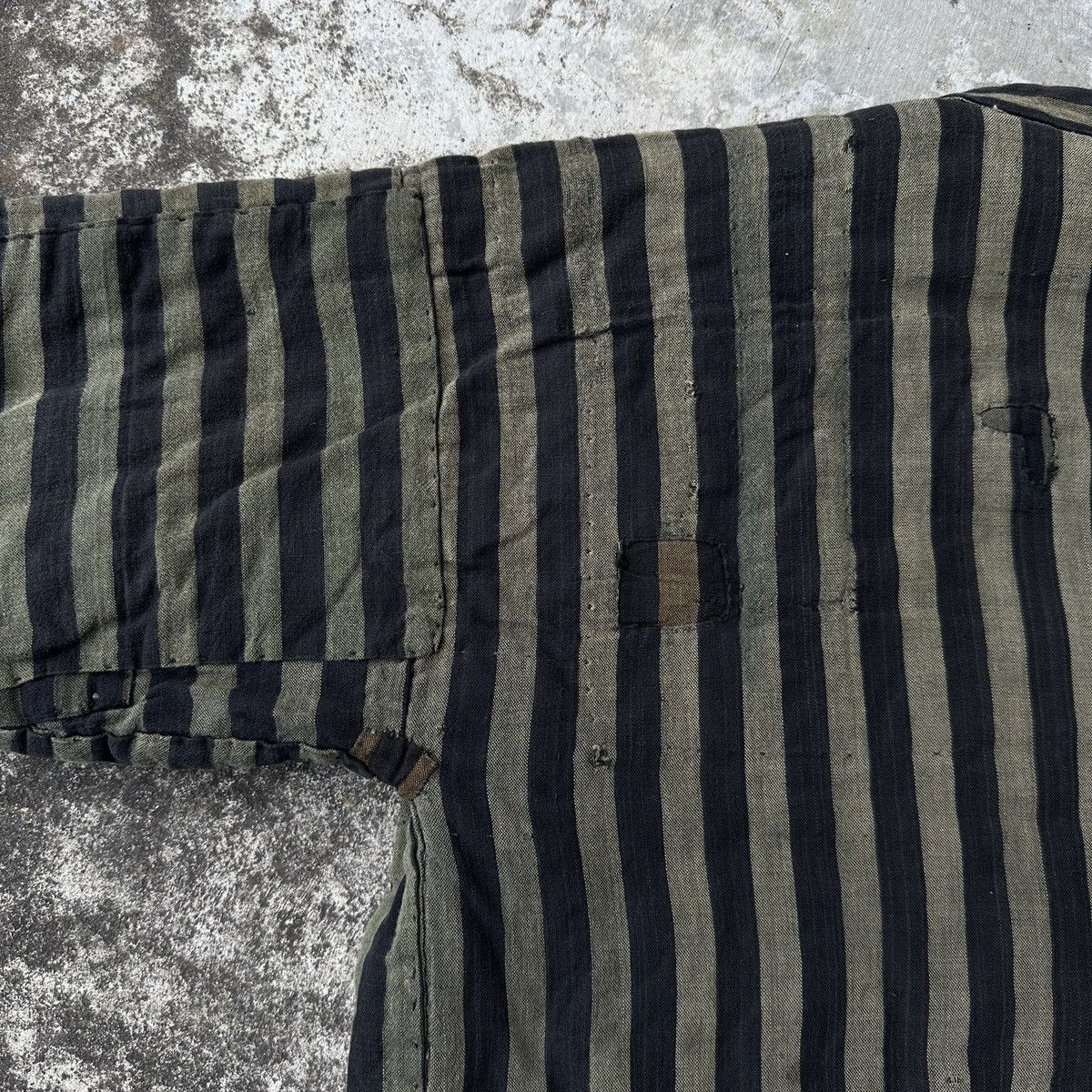 Japanese Brand Shima Boro Kid Noragi Yukata Patchwork Japan antique jacket Size US S / EU 44-46 / 1 - 6 Thumbnail