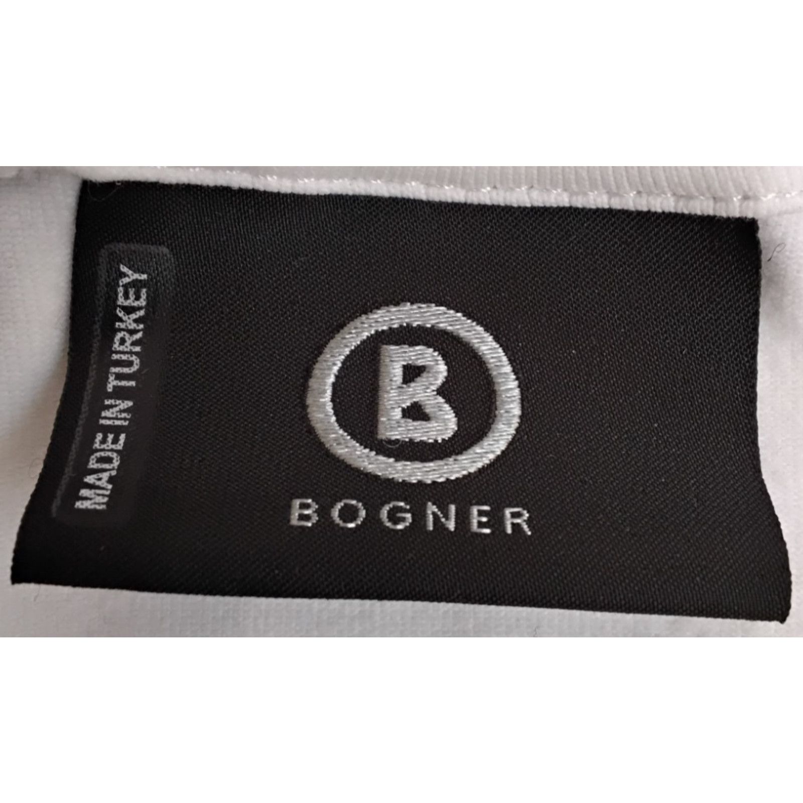 Bogner Bogner 1/4 Zip Base Layer Women's L White w/ Gold Stripe Size L / US 10 / IT 46 - 9 Thumbnail