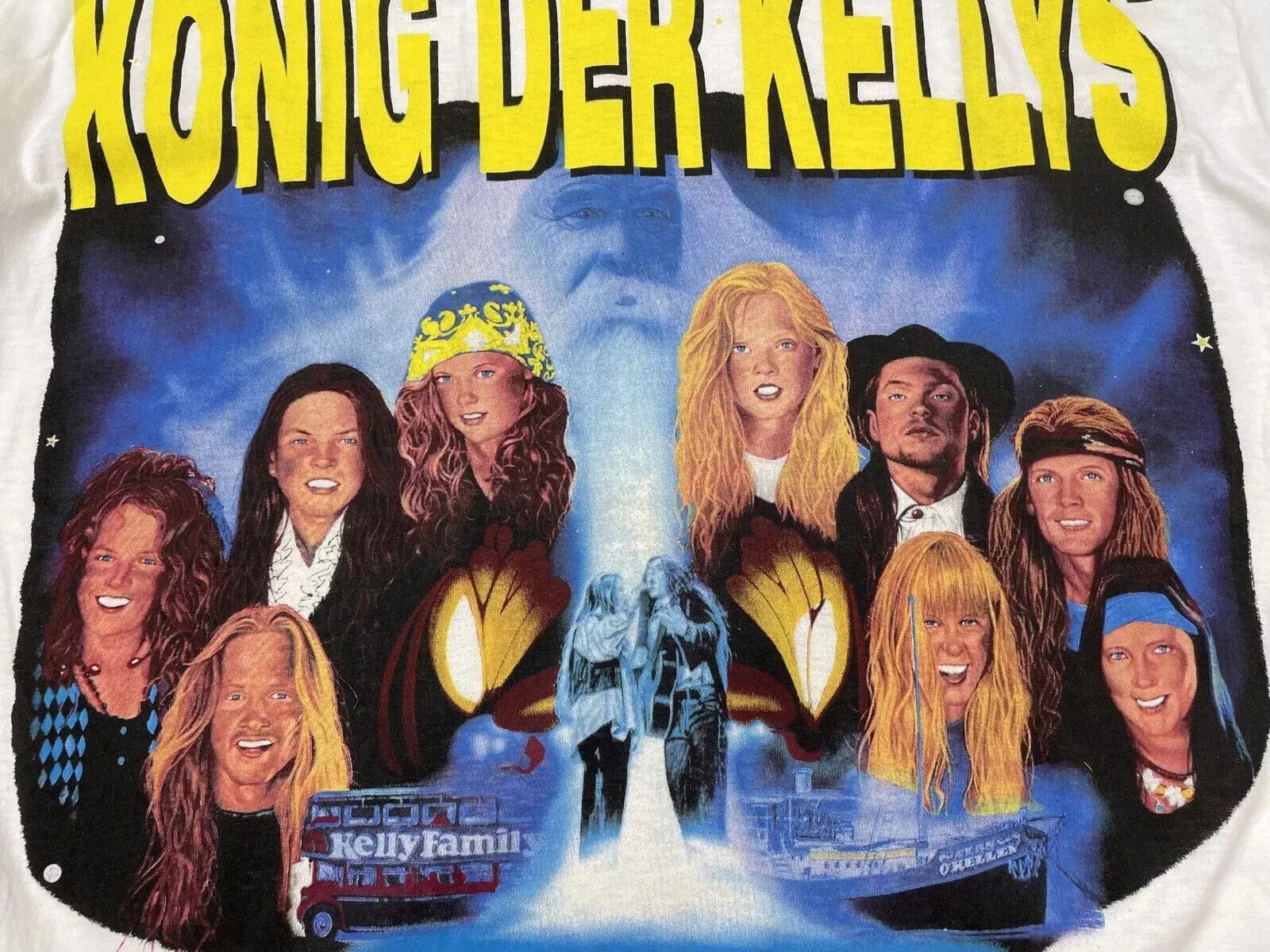 Vintage VINTAGE 1990s THE KELLY FAMILY KONIG DER KELLYS ROCK SHIRT Size US XL / EU 56 / 4 - 7 Thumbnail