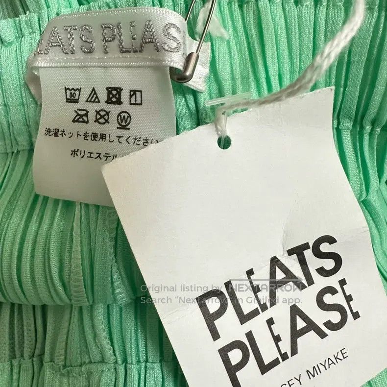 Issey Miyake Issey Miyake Green Long-Sleeve Top Size L / US 10 / IT 46 - 8 Thumbnail