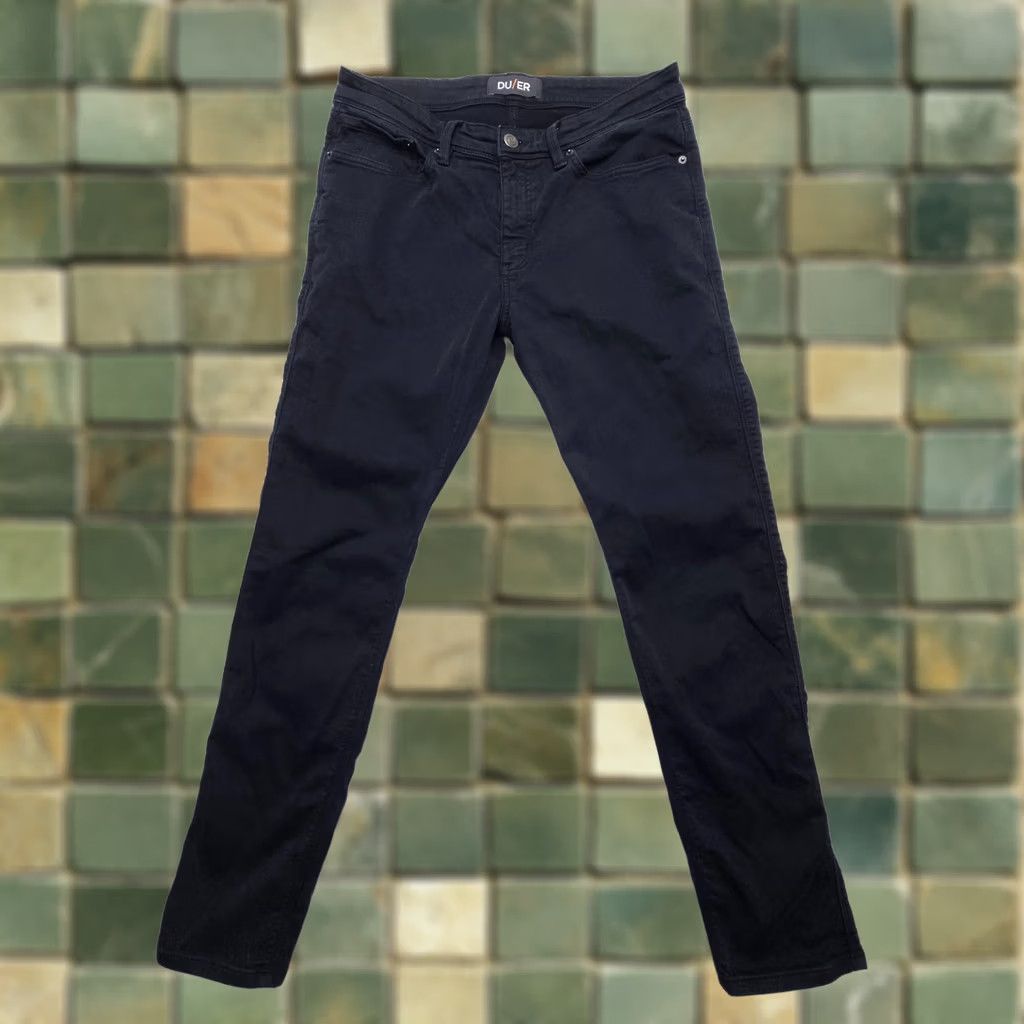Denime DU/ER N2X Slim Fit Jeans Mens Black Stretch Performance Denim Comfort 33 x 32 Size US 33 - 1 Thumbnail
