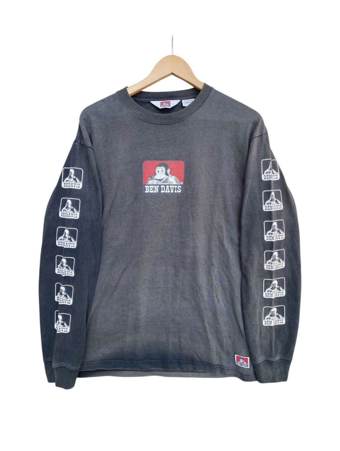Ben Davis Vintage Sunfaded Ben Davis Big Print Long Sleeve Size US L / EU 52-54 / 3 - 7 Thumbnail