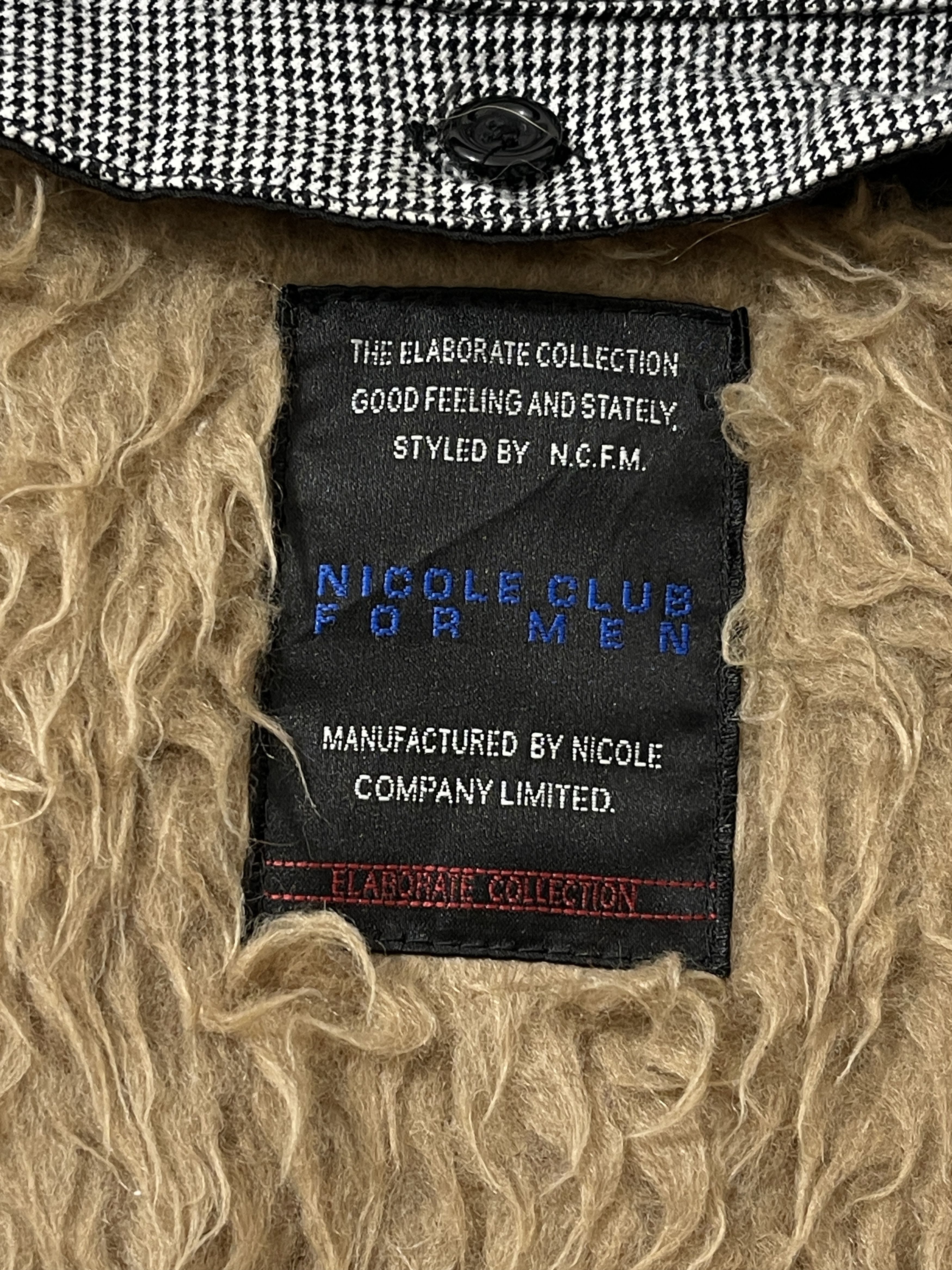 Japanese Brand Nicole Club Japan Archive Fur Fireman Clasp Vkei Jacket Size US L / EU 52-54 / 3 - 6 Thumbnail