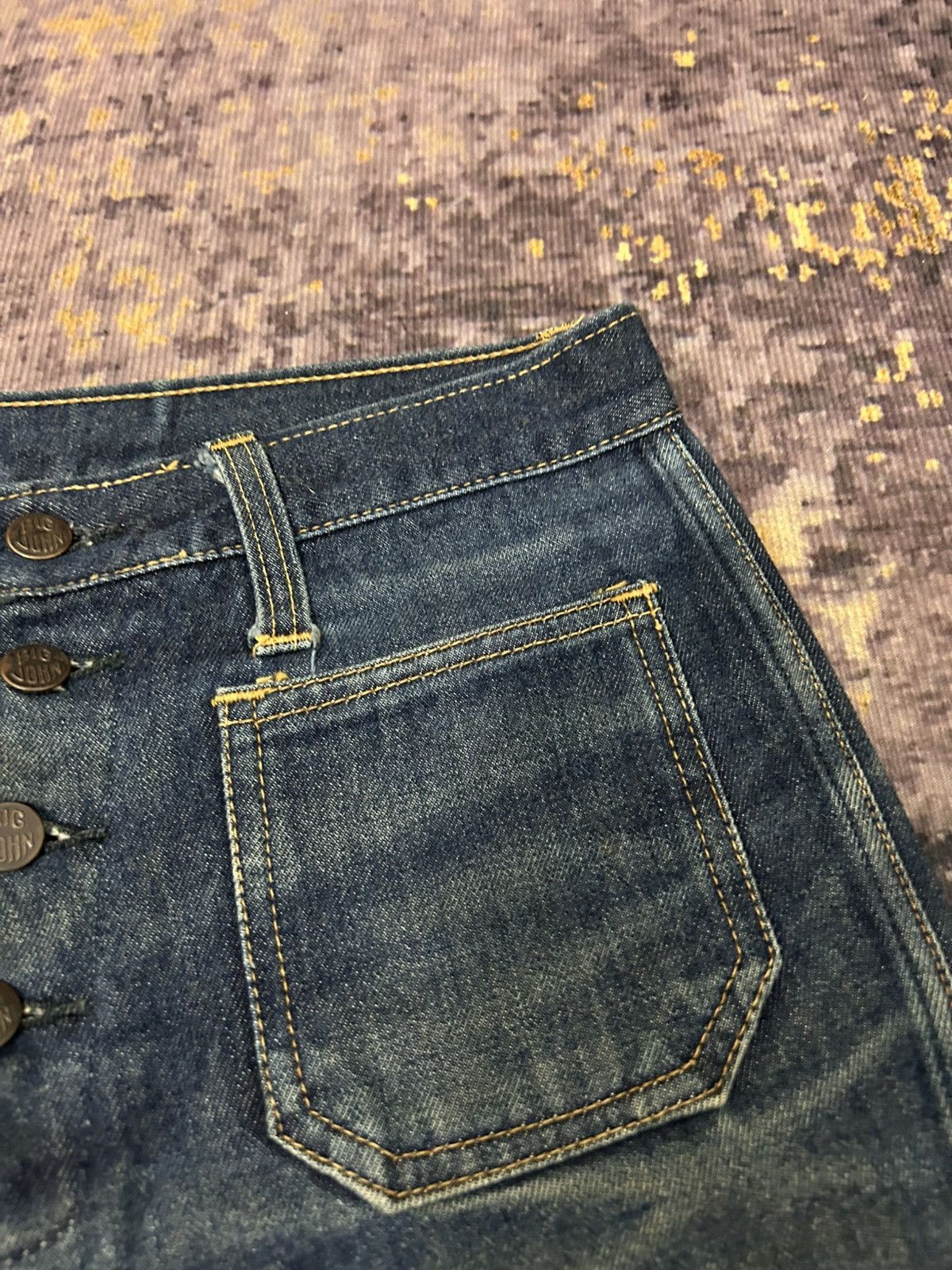 Tornado Mart Vintage Big John Distressed Super Flare Jeans Size US 32 / EU 48 - 8 Thumbnail