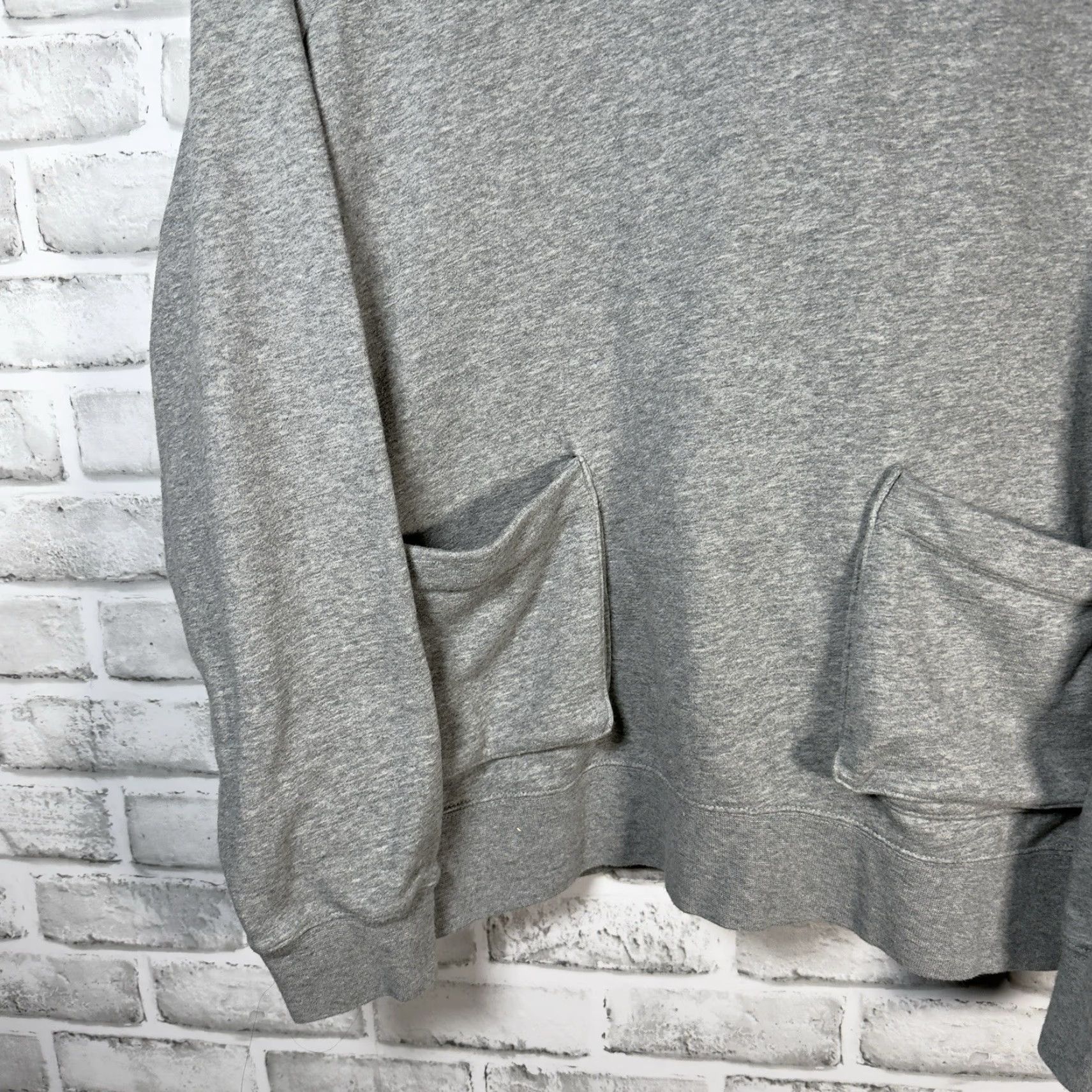 Nike Nike Swoosh Pullover Hoodie Women L Gray Cotton Blend Size L / US 10 / IT 46 - 3 Thumbnail