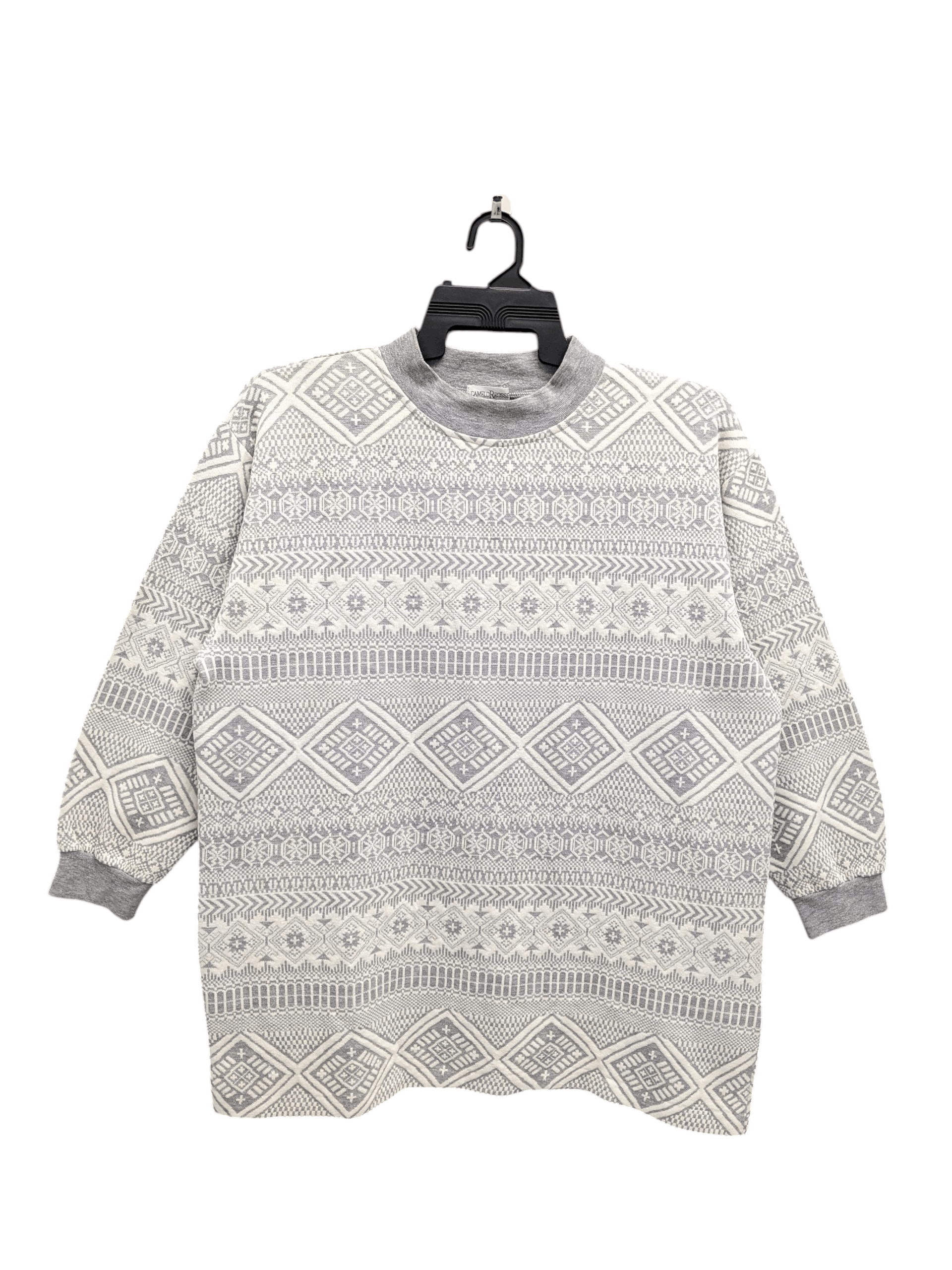Japanese Brand CAMELOR ROSSETTI Native Navajo Design Fair Isle Geometric Size L / US 10 / IT 46 - 1 Thumbnail