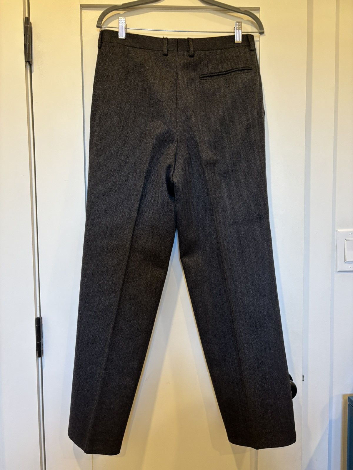 Lanvin Lavin Dark Grey 100% Wool Pants Size 38R - 2 Thumbnail