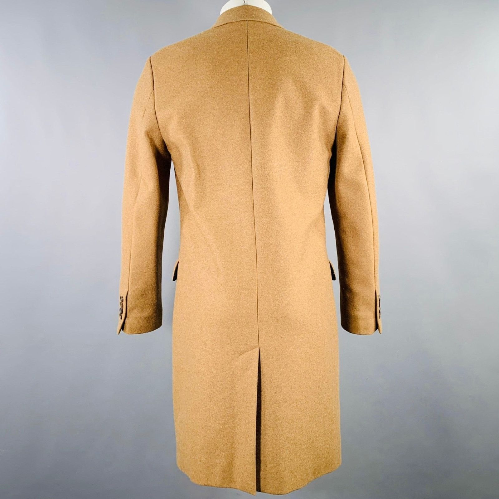 AMI AMI Size 36 Camel Wool Blend Double Breasted Coat Size US S / EU 44-46 / 1 - 4 Thumbnail