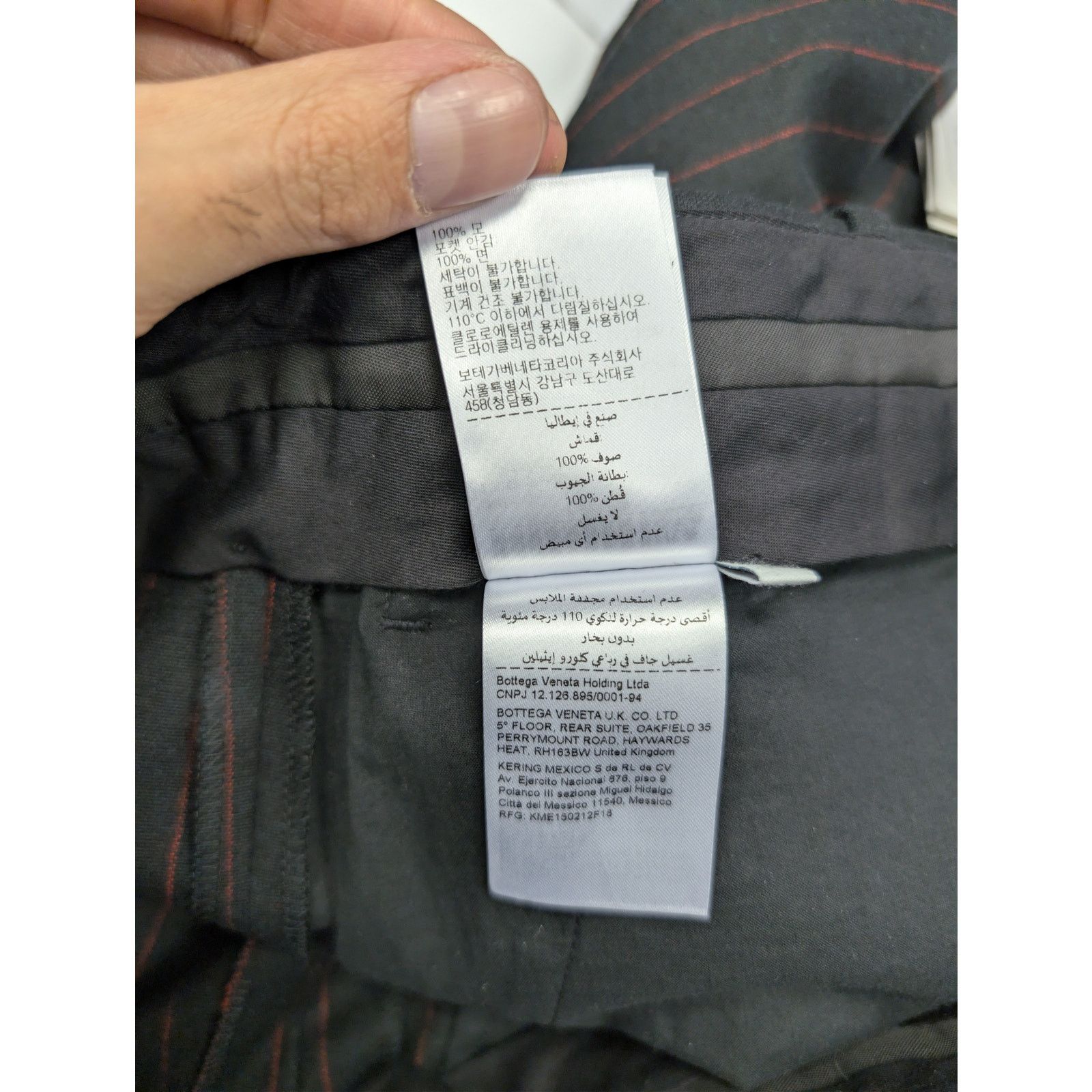 Bottega Veneta o1rshd1 Classic Wool Pinstripe Trousers Casual Pants Size US 36 / EU 52 - 18 Thumbnail