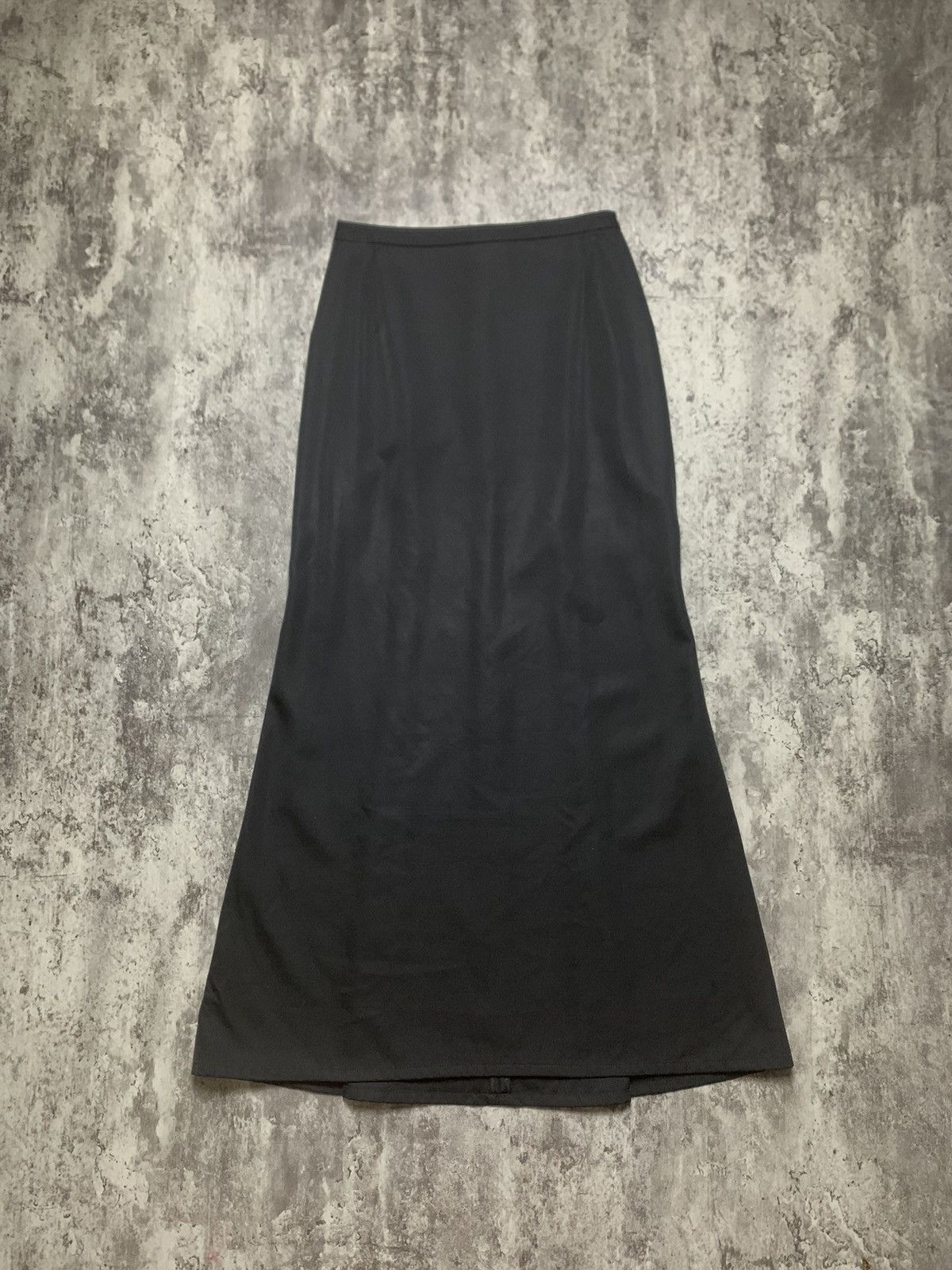 Yohji Yamamoto Iconic Yohji Yamamoto + Noir Black Wool Skirt Single Pleated Size 24" / US 00 / IT 34 - 1 Thumbnail