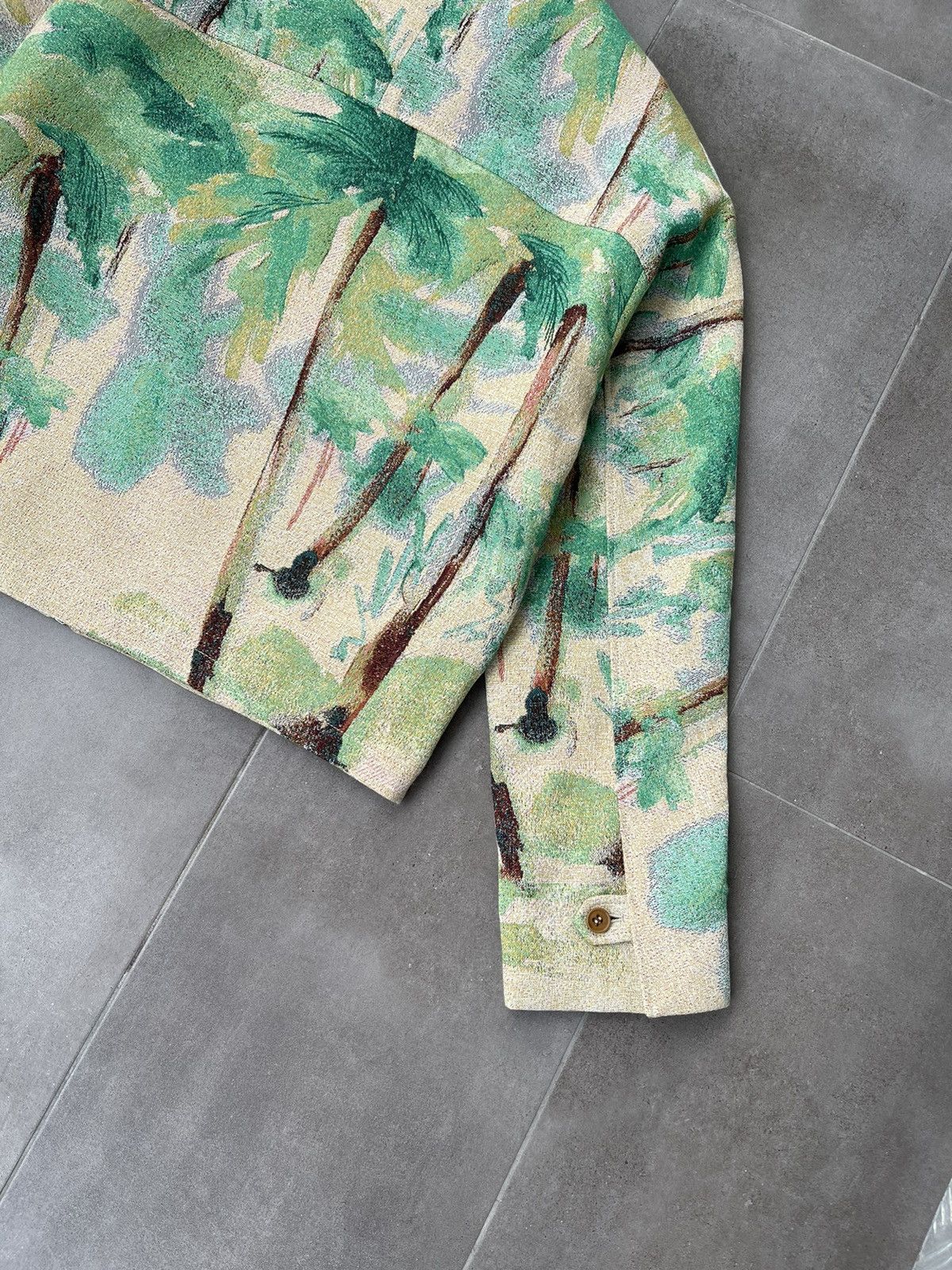 Emporio Armani !DS! FW22 Emporio Armani Green Palm Tree Summer Jacket Size US M / EU 48-50 / 2 - 18 Thumbnail