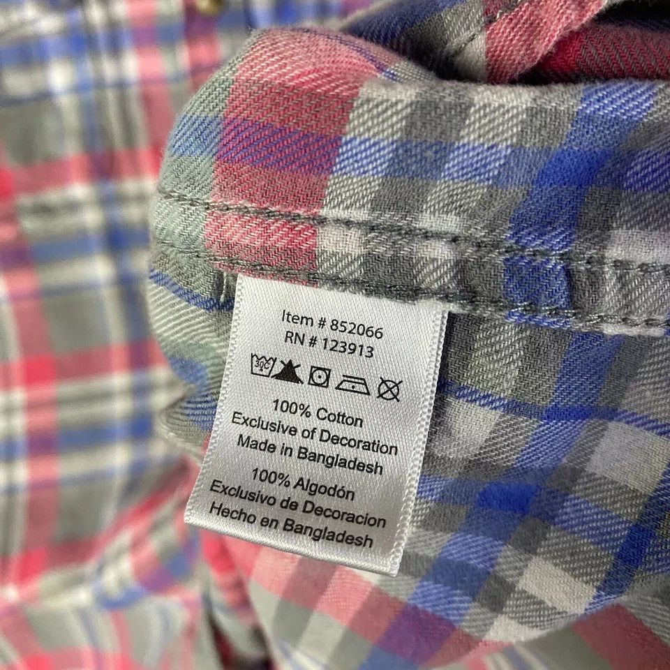 Other Jachs Girlfriend Top Women's Pearl Snap Flannel Cotton L Size L / US 10 / IT 46 - 7 Thumbnail