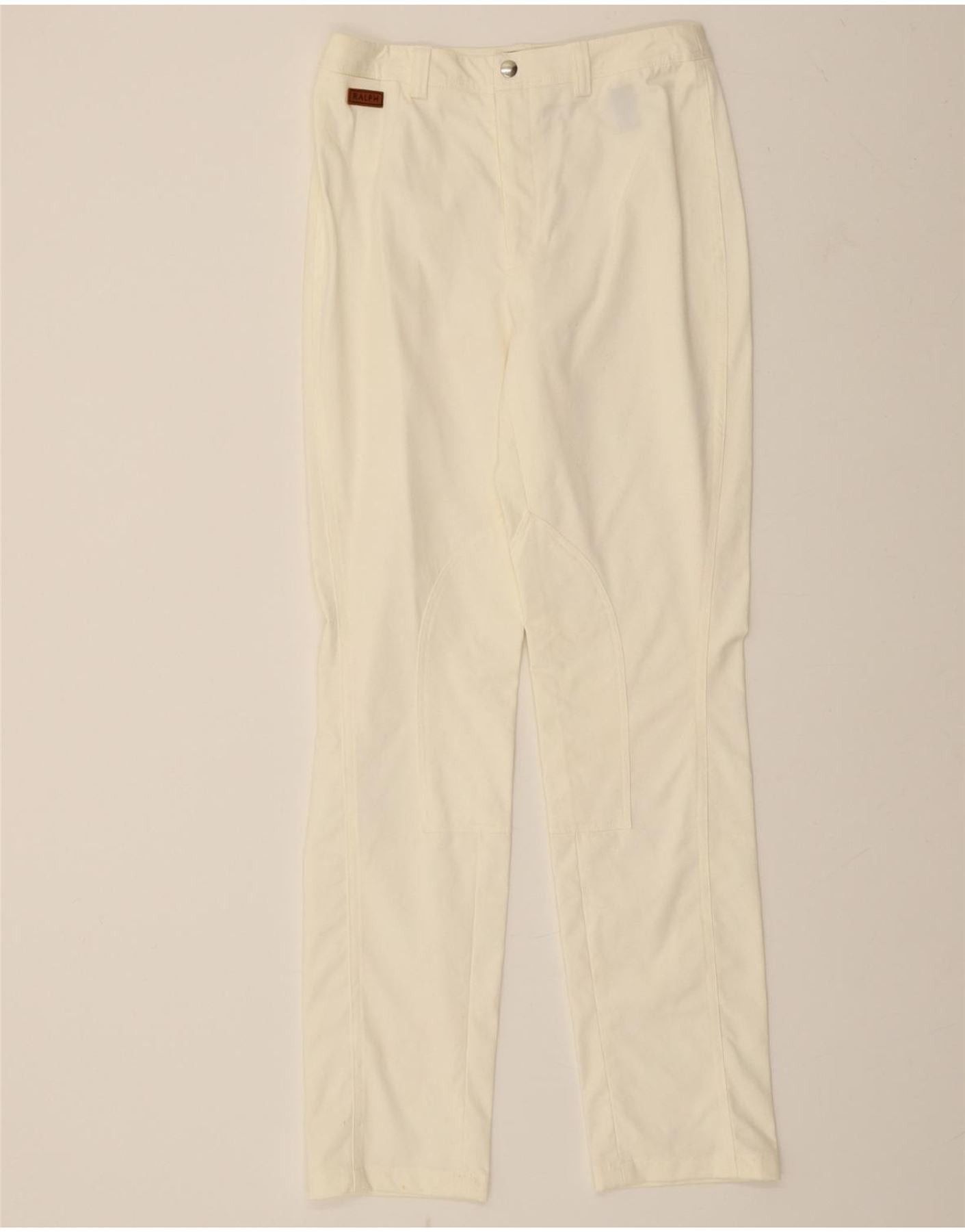 Ralph Lauren Womens Straight Casual Trousers US 8 Medium W26 L30 White Size 27" / US 4 / IT 40 - 1 Thumbnail