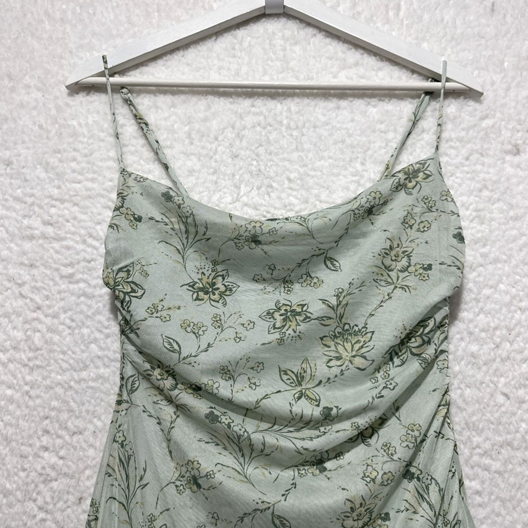 Vintage Peppermayo Maxi Dress Yellow Floral Sleeveless Strapless Ruffle NWT Size 4 Women Size S / US 4 / IT 40 - 5 Thumbnail