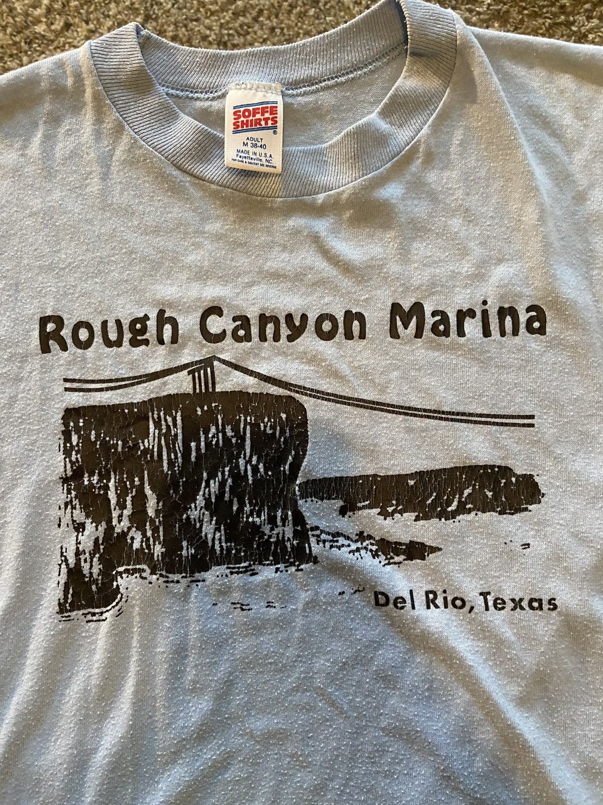 Soffe Vintage Del Rio, Texas Rough Canyon Marina Tee Size US M / EU 48-50 / 2 - 5 Thumbnail