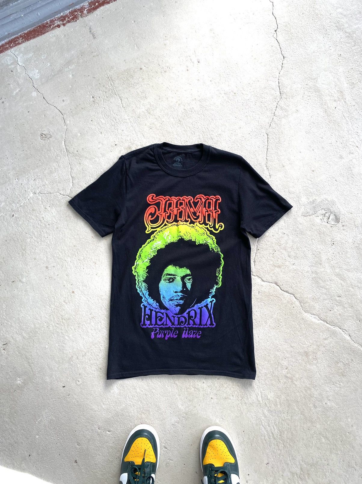 Jimi Hendrix Vintage Jimi Hendrix Purple Haze Tee Shirt Guitar Band Size US S / EU 44-46 / 1 - 1 Thumbnail