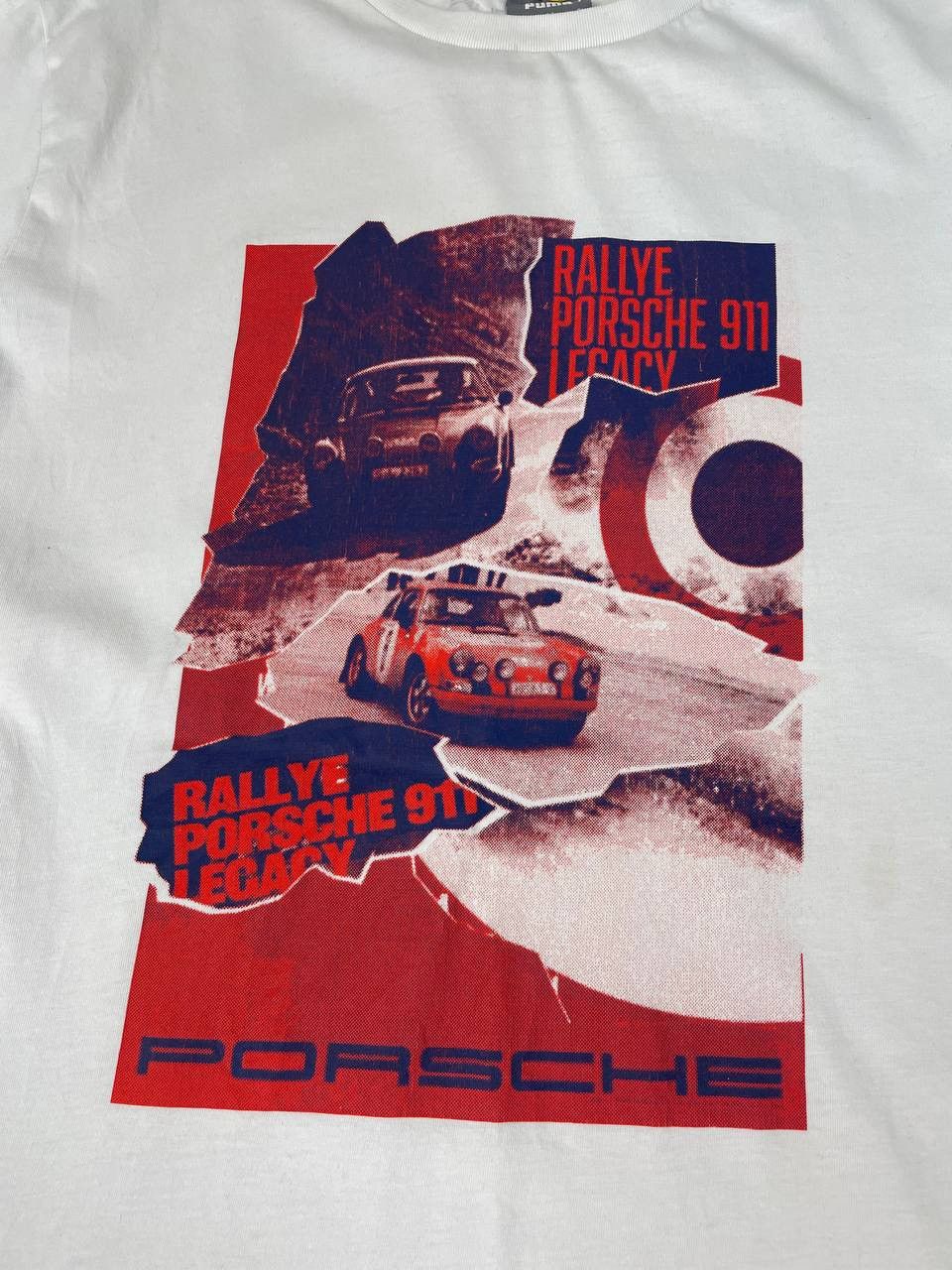 Porsche Design Puma Rally Porshe 911 Big Logo Racing T Shirt Size US XL / EU 56 / 4 - 5 Thumbnail