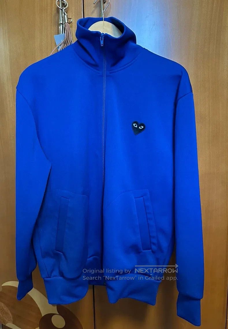 Comme des Garcons Comme Des Garcons Blue Zipper Hoodie Jacket Size XL / US 12-14 / IT 48-50 - 1 Thumbnail