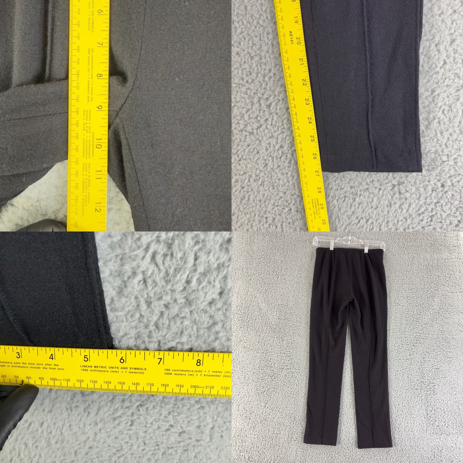 Rag & Bone Rag & Bone Womens Pants Black Size 2 Slim Straight Ankle Wool Raised Seams Size 26" / US 2 / IT 38 - 8 Thumbnail