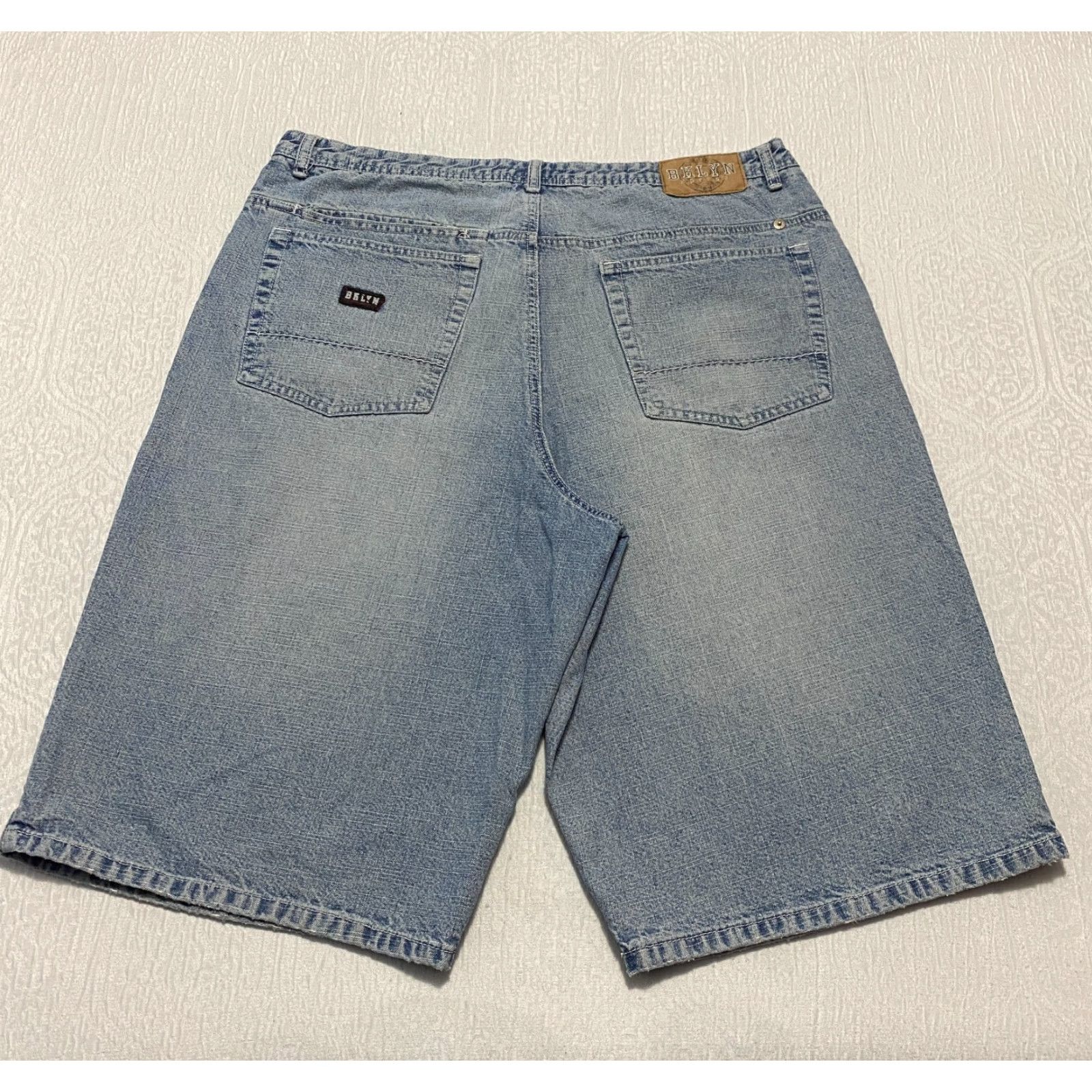 Express Brooklyn Xpress Jeans Shorts Baggy Y2K Loose Fit Straight Men’s Size 40 Blue Size US 40 / EU 56 - 2 Thumbnail