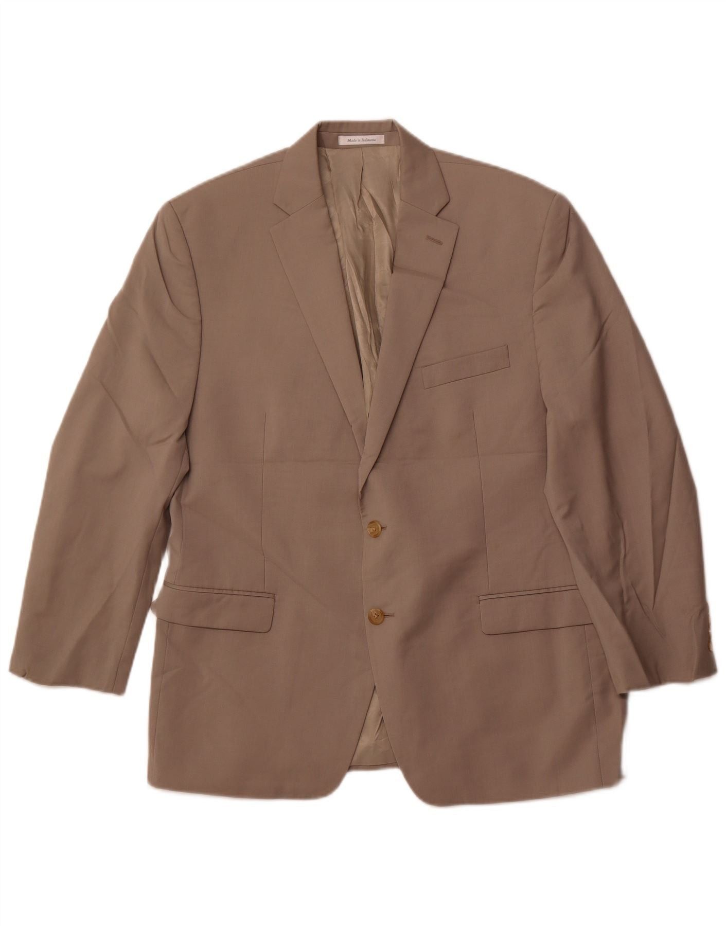 Ralph Lauren Mens 2 Button Blazer Jacket UK 44 2XL Beige Wool Size US L / EU 52-54 / 3 - 1 Thumbnail