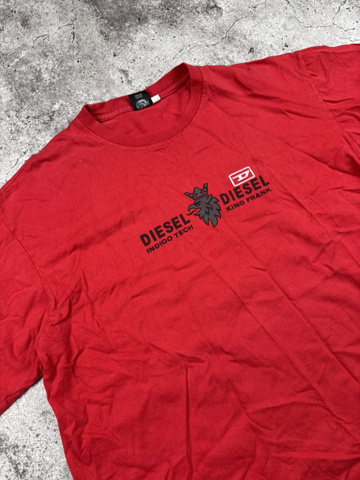 Diesel Vintage Diesel big logo indigo tech t shirt Size US L / EU 52-54 / 3 - 2 Thumbnail