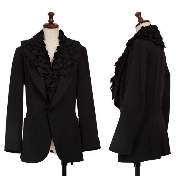 Comme des Garcons Comme Des Garcons Black Retro Lace Design Blazer Size M / US 6-8 / IT 42-44 - 1 Thumbnail