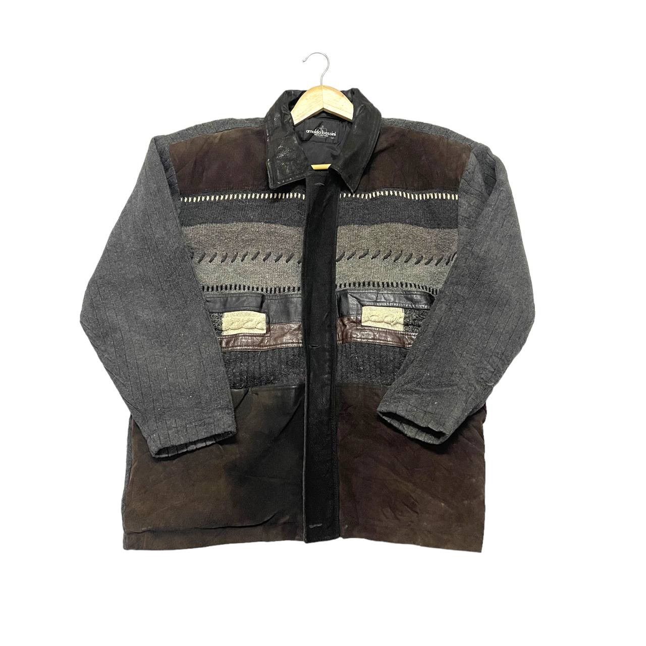 image of Basini x Individual Designer Arnaldo Bassini Fleece Zipper Jacket in Grey, Men's (Size Large)