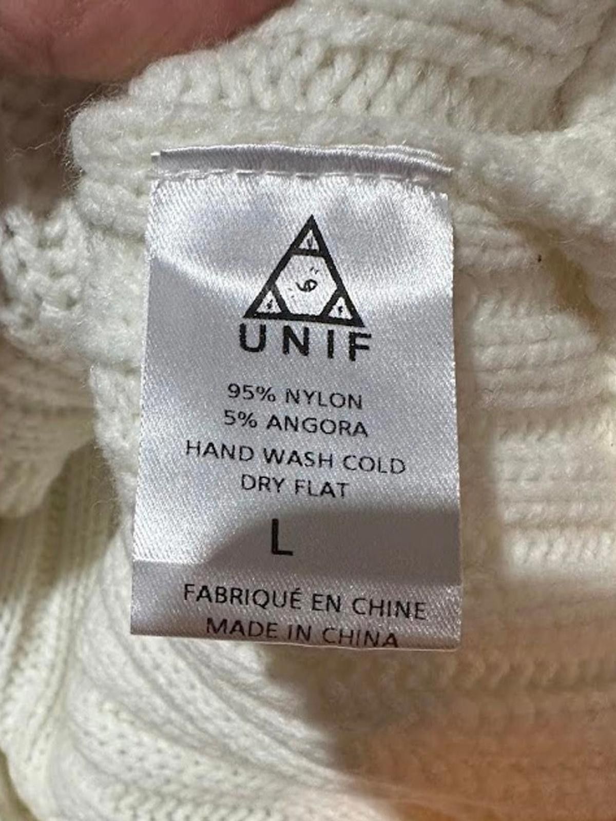 UNIF UNIF Cream Cable Knit Sweater Dress L Size L / US 10 / IT 46 - 6 Thumbnail