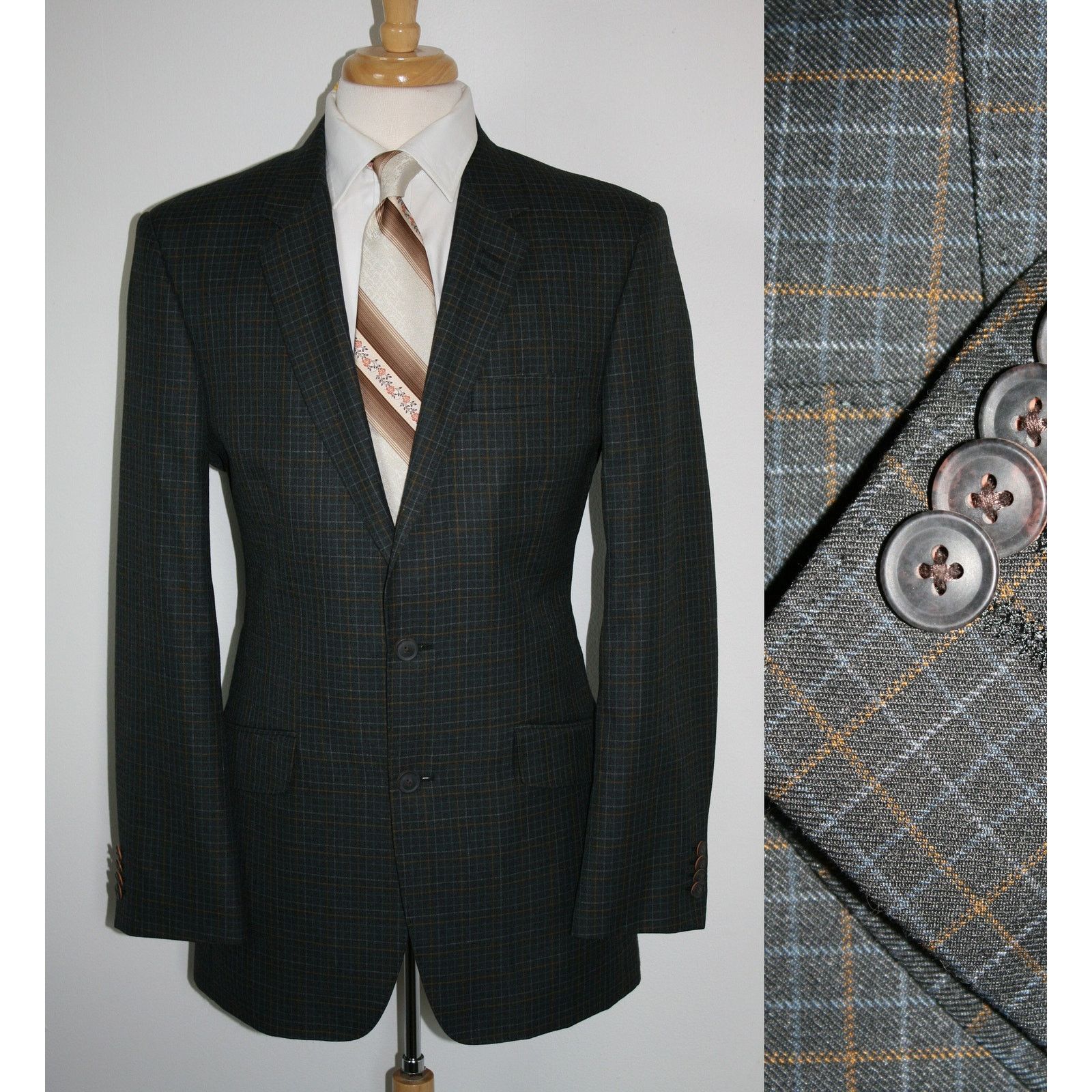 Haggar 42L Haggar Originals 1926 Checked Blazer Classic MOD Style Size 42L - 1 Thumbnail