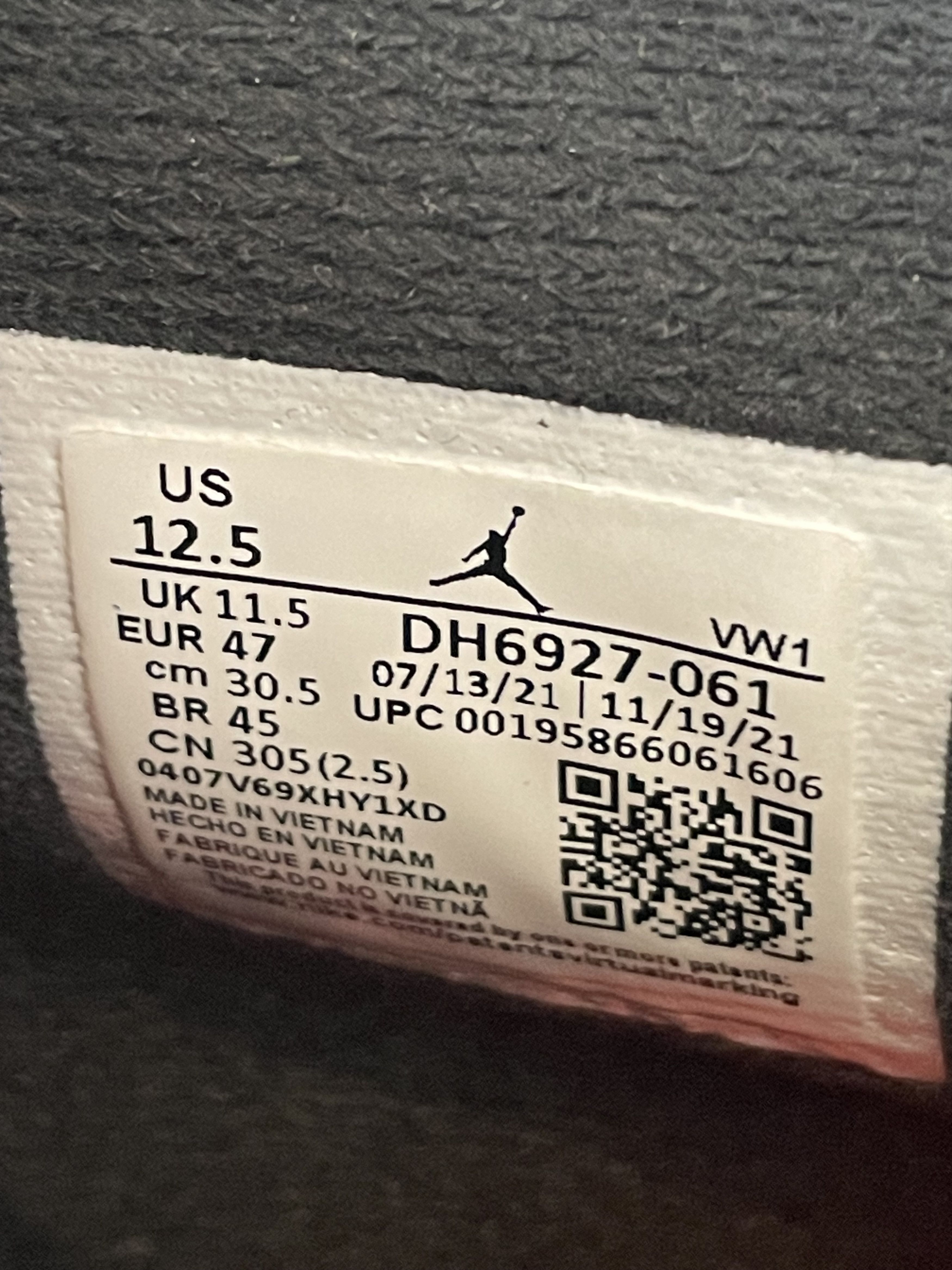 Jordan Brand Air Jordan 4 Retro 'Dark Grey/Infrared 23-Black' DH6927 061 Size US 12.5 / EU 45-46 - 7 Thumbnail